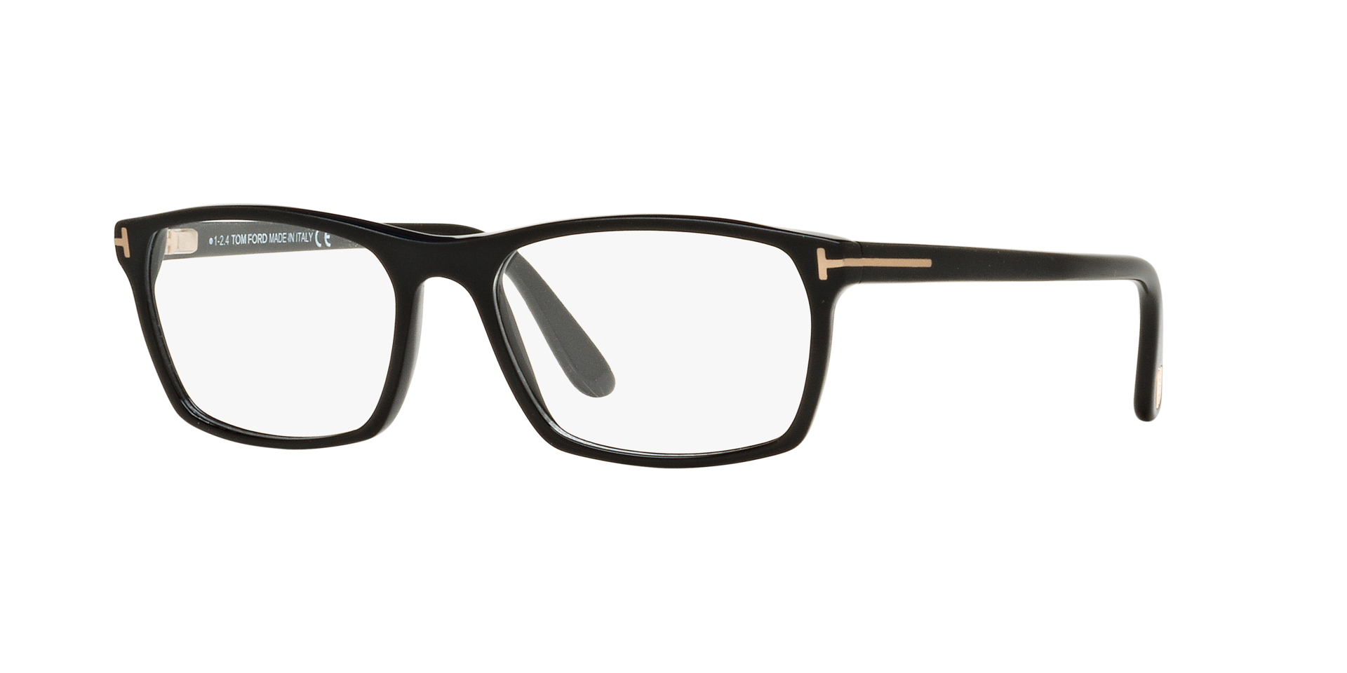 FT5295 Black Matte AcetateEyeglass Frames for Glasses Direct, Angle View