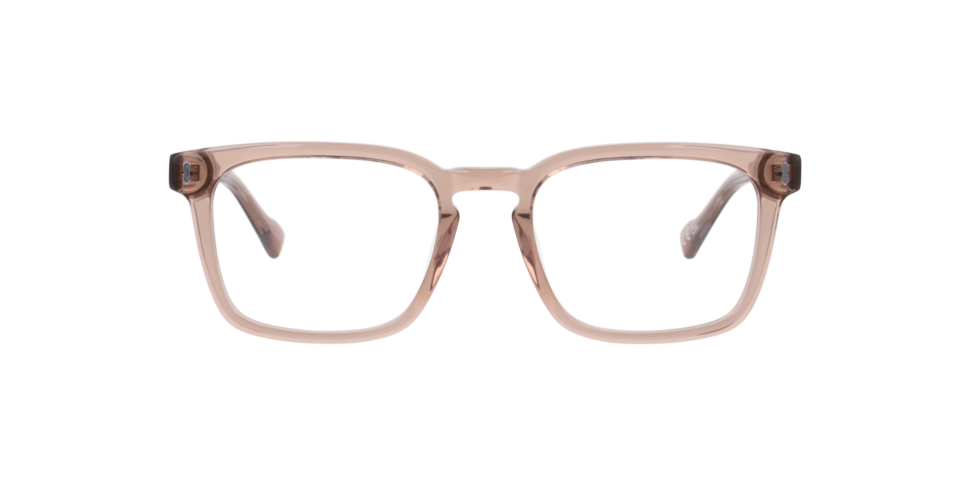 Marshall Crystal Light Brown AcetateEyeglass Frames for Glasses Direct, Front View