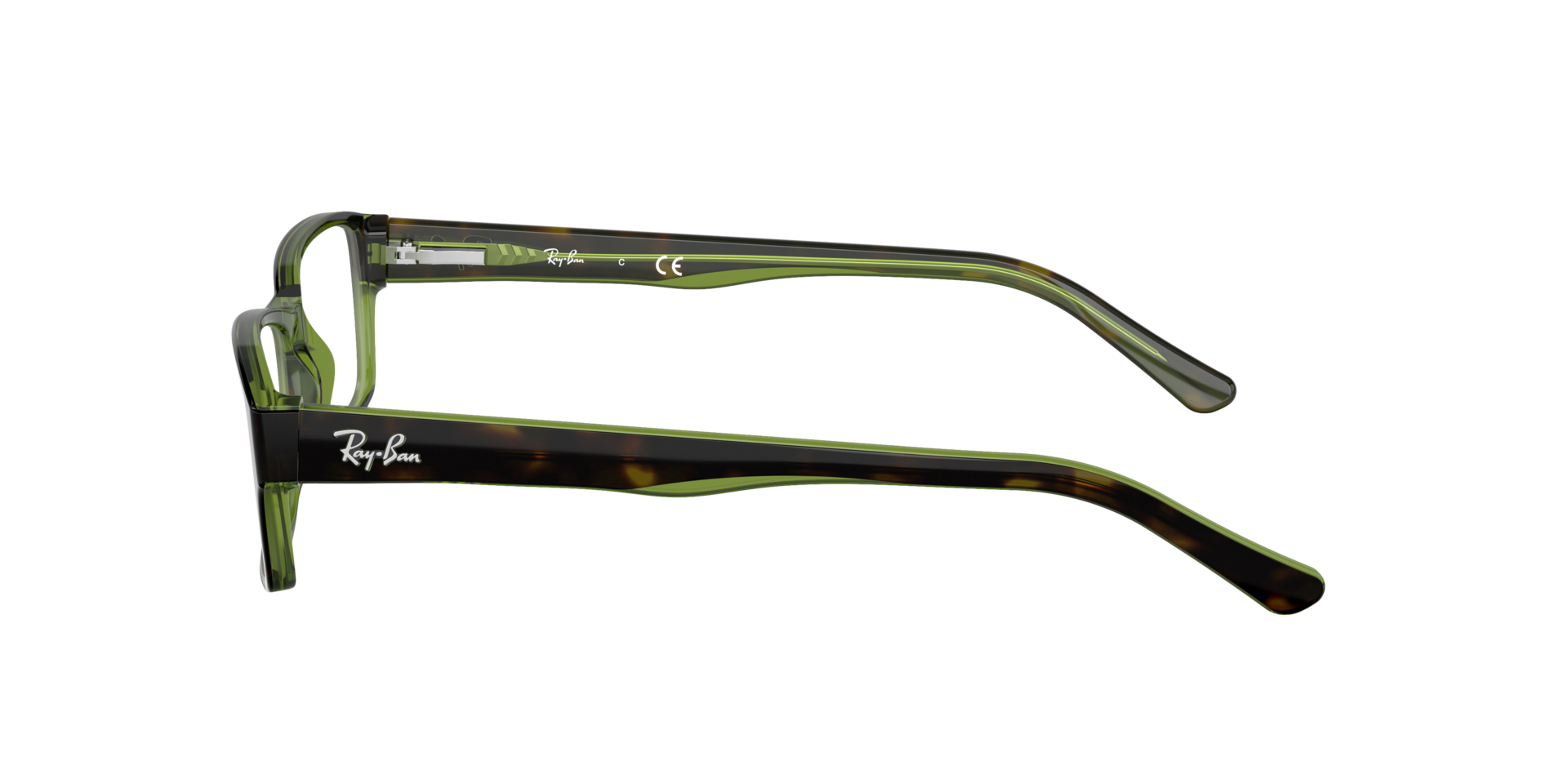 RB5169 Havana On Green AcetateEyeglass Frames for Glasses Direct, Side View