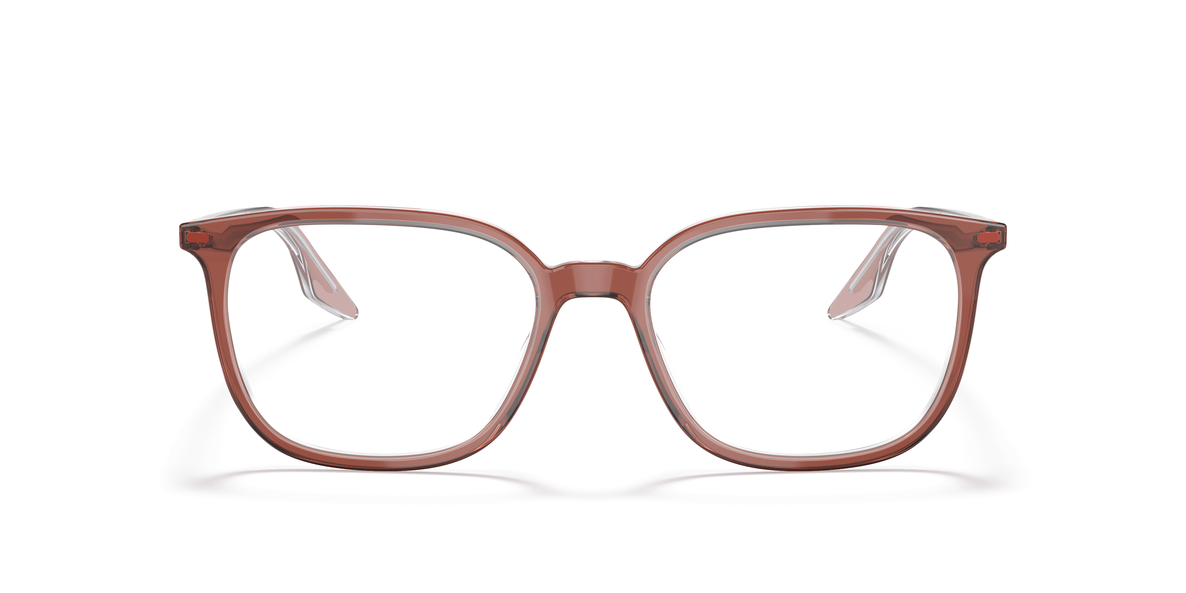 RB5406 Brown On Transparent AcetateSunglass Frames for Glasses Direct, Front View