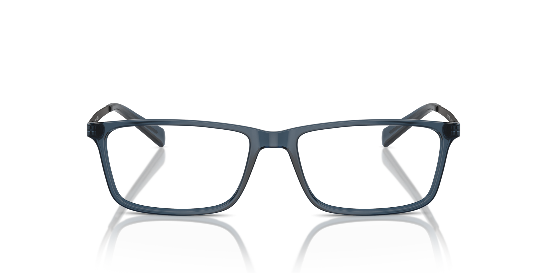 AX3027 Transparent Blue PlasticEyeglass Frames for Glasses Direct, Front View