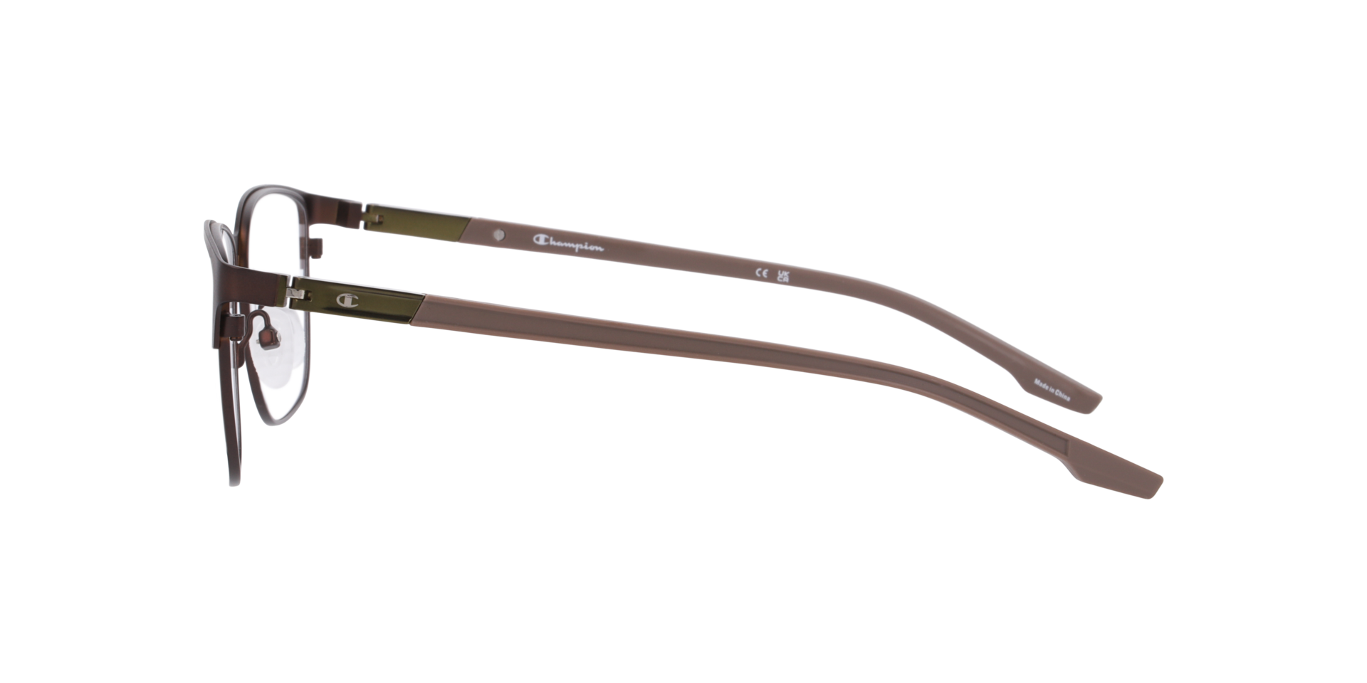 Cusave Brown MetalEyeglass Frames for Glasses Direct, Side View