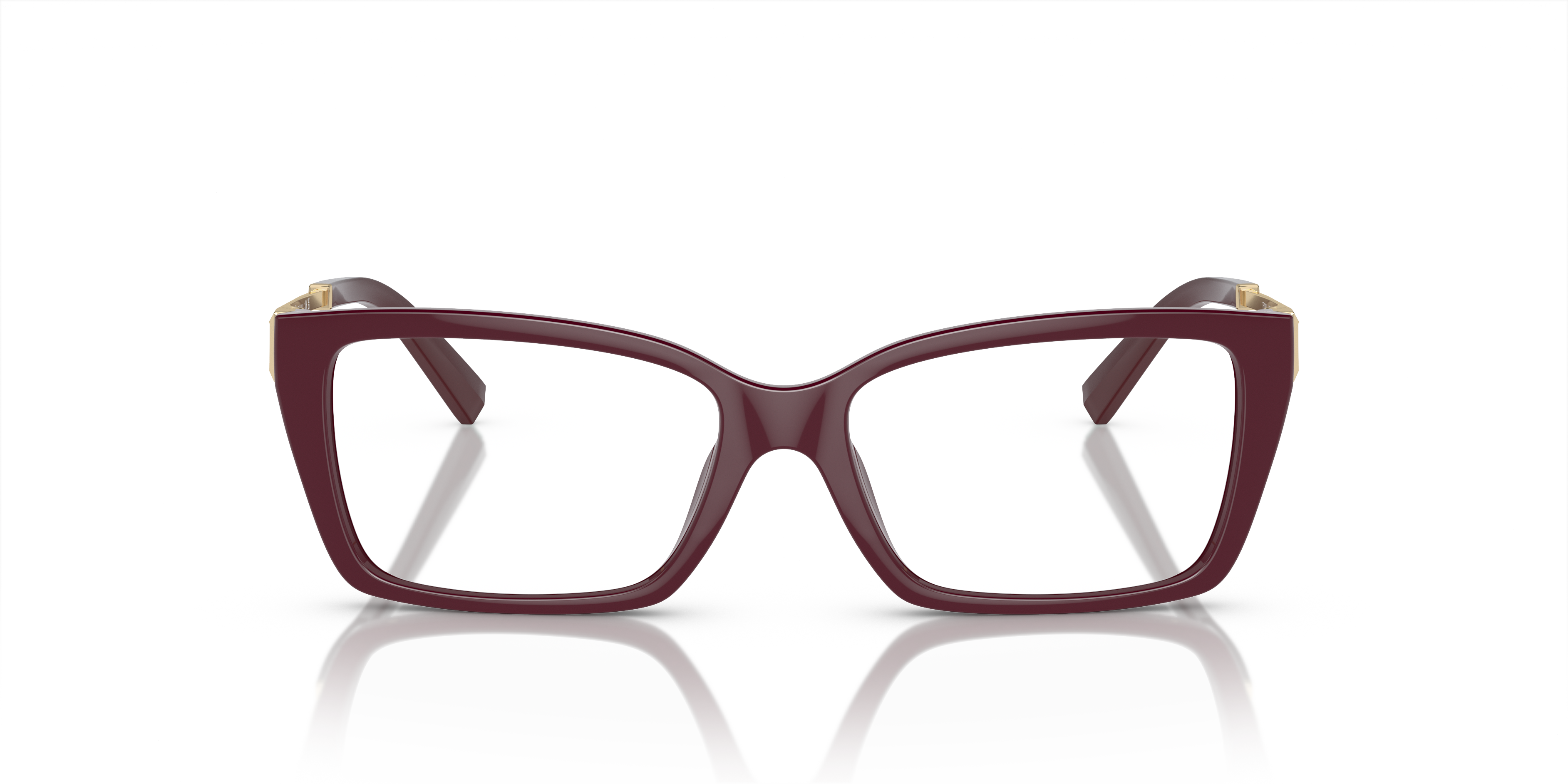 TF2239U Burgundy PlasticEyeglass Frames for Glasses Direct, Front View