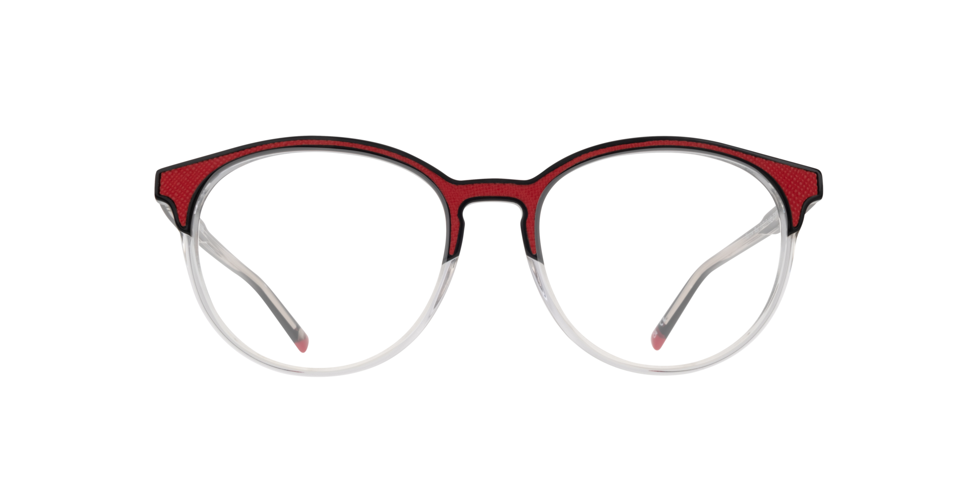 Harrow Red AcetateEyeglass Frames for Glasses Direct, Front View