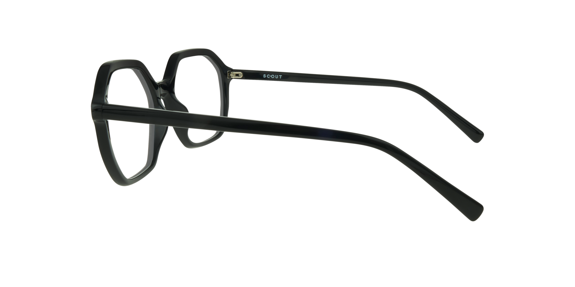 Lola Black AcetateEyeglass Frames for Glasses Direct, Side View