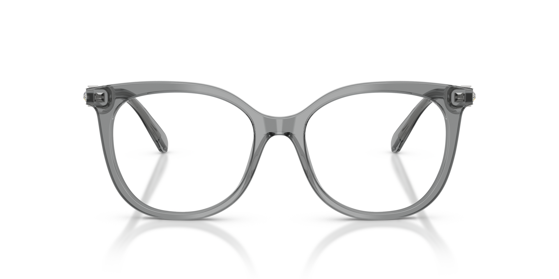 SK2055 Transparent Grey AcetateEyeglass Frames for Glasses Direct, Front View