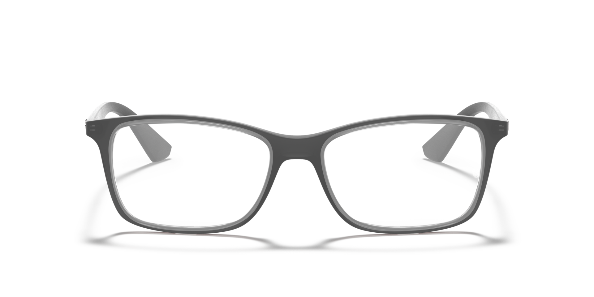 RB7047 Optics Transparent Grey PlasticSunglass Frames for Glasses Direct, Front View