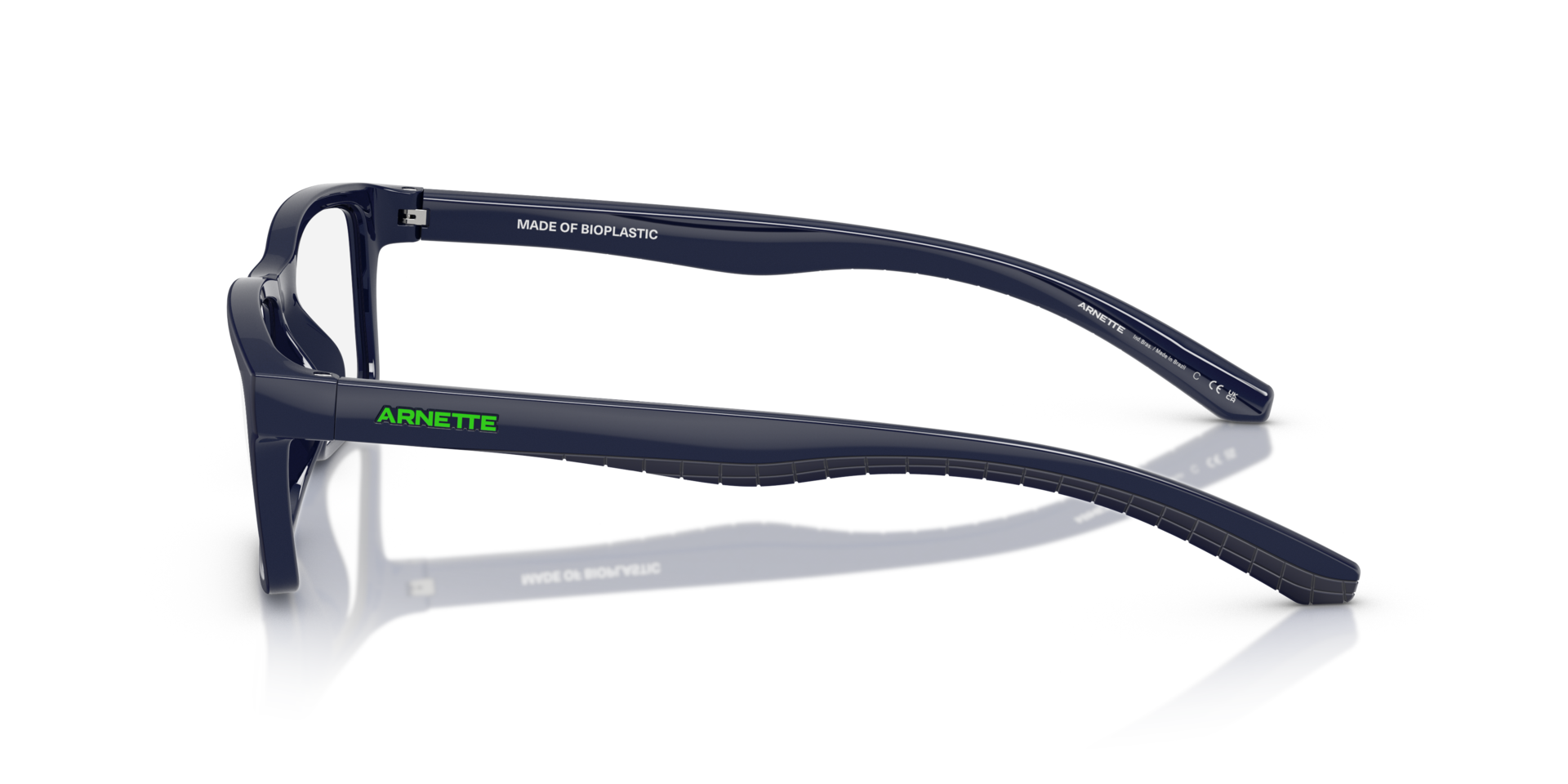 AN7262U Blue Matte & Shiny PlasticEyeglass Frames for Glasses Direct, Side View
