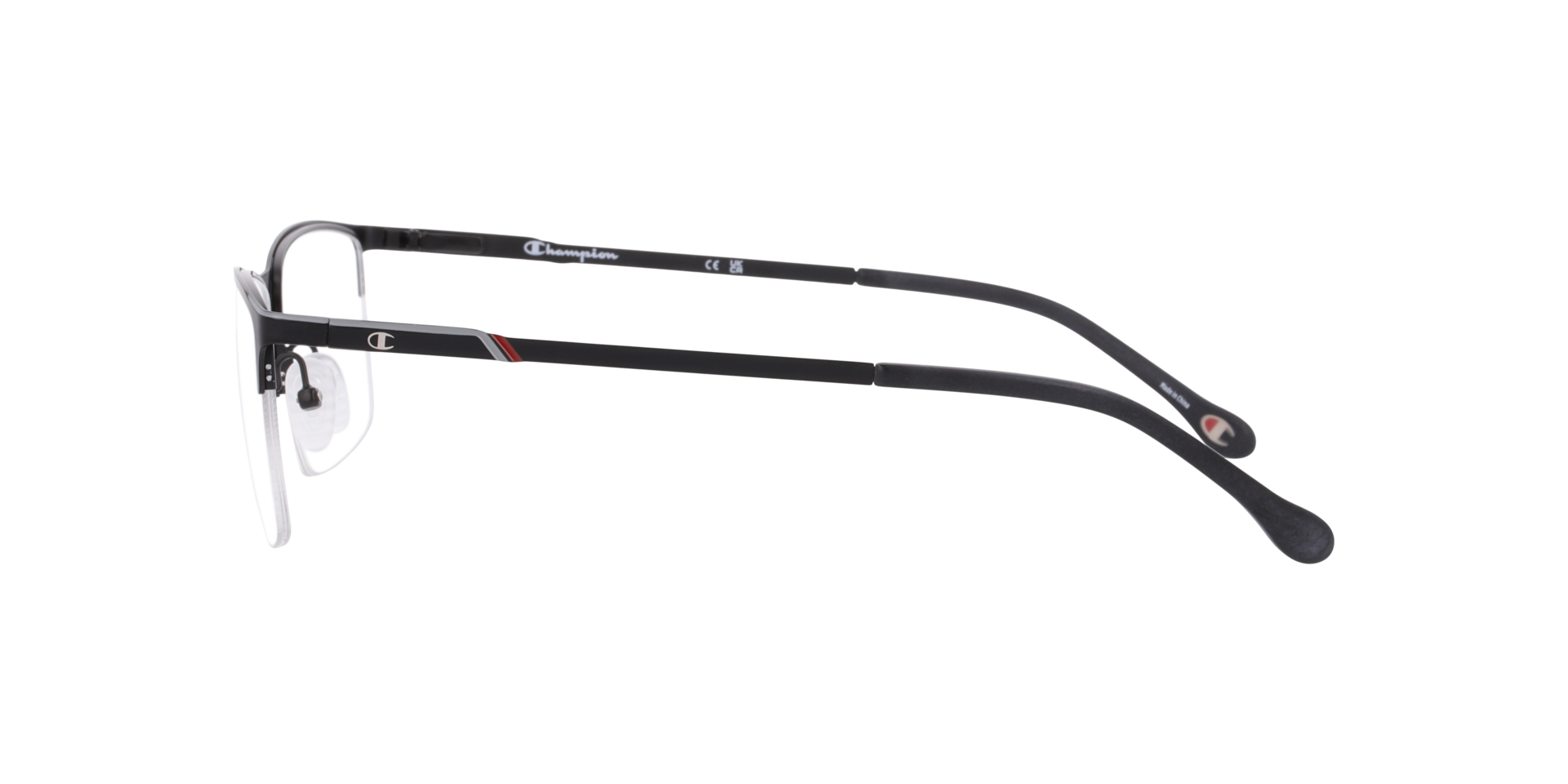 Cu4016 Black MetalEyeglass Frames for Glasses Direct, Side View