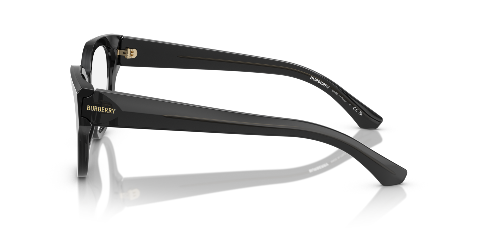 BE2421 Grey AcetateEyeglass Frames for Glasses Direct, Side View
