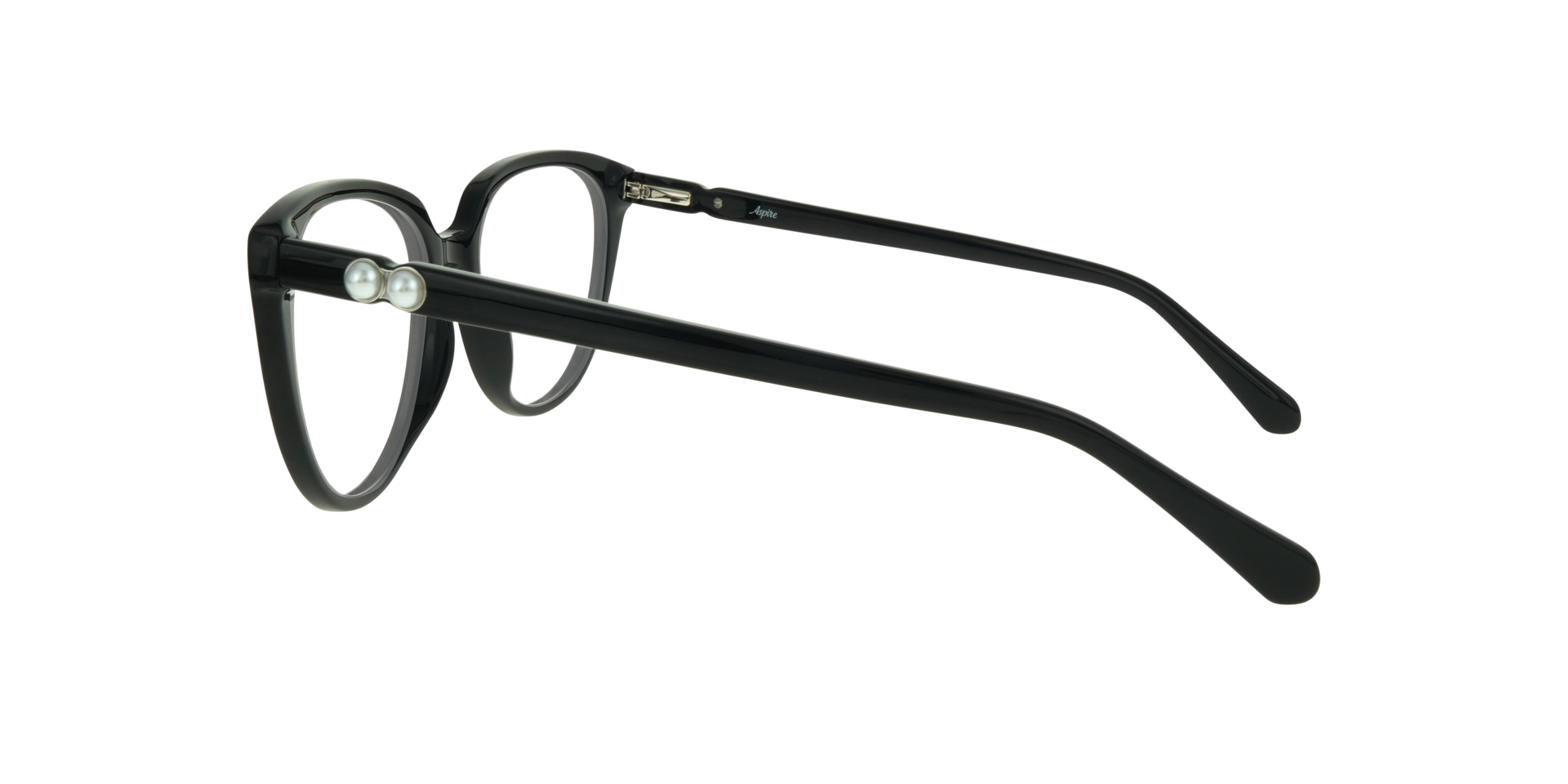 Kyro Black AcetateEyeglass Frames for Glasses Direct, Side View