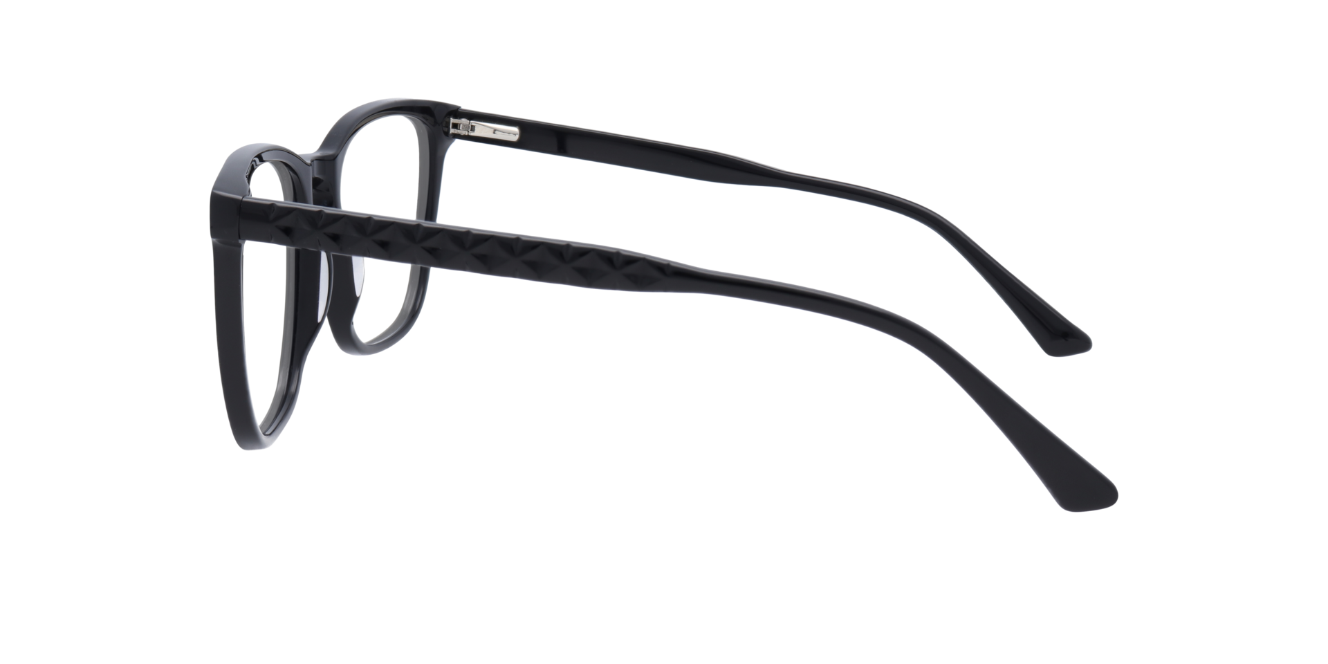 Elsie Black AcetateEyeglass Frames for Glasses Direct, Side View