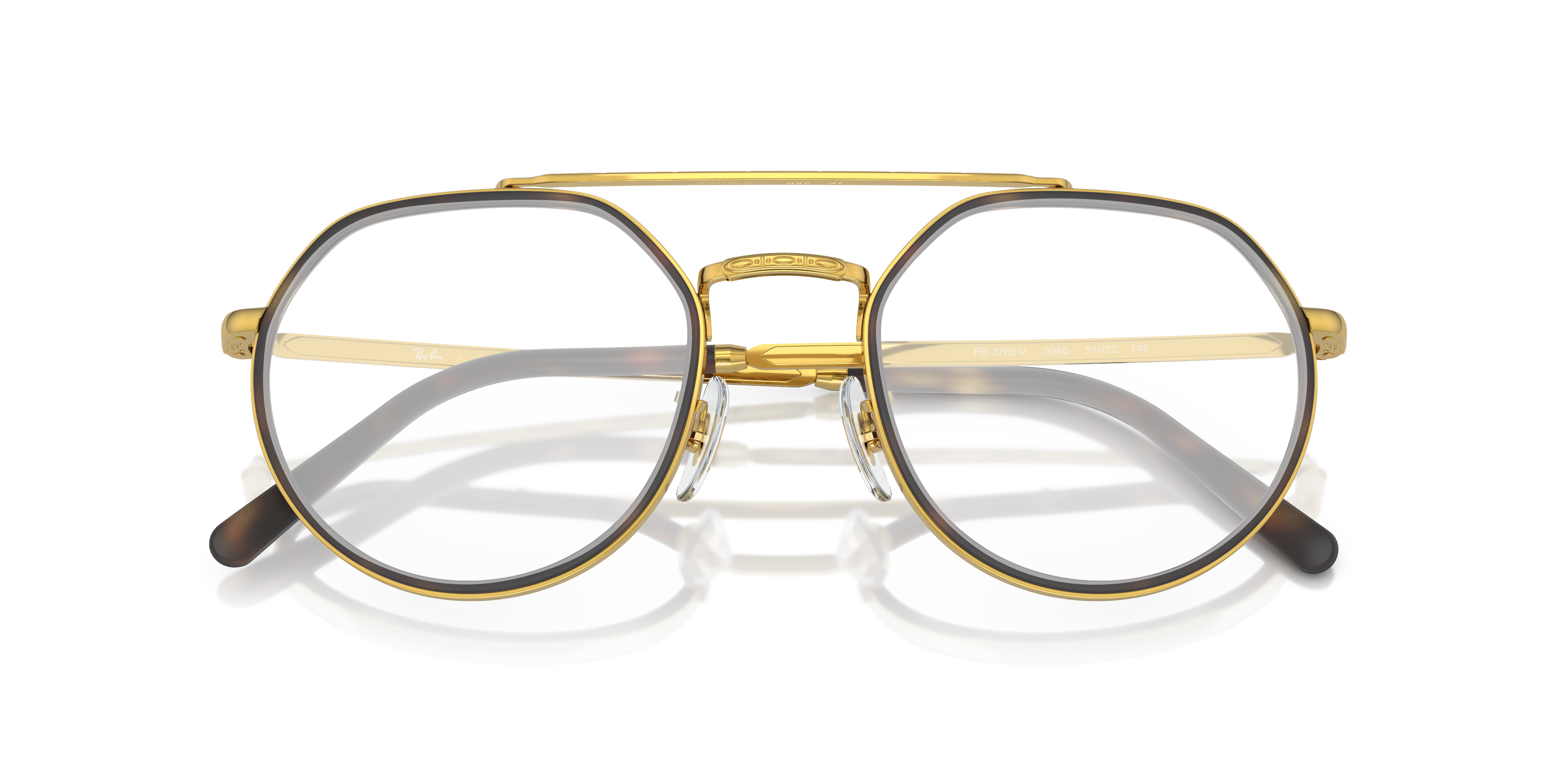 RB3765V Legend Gold MetalEyeglass Frames for Glasses Direct, Closed View