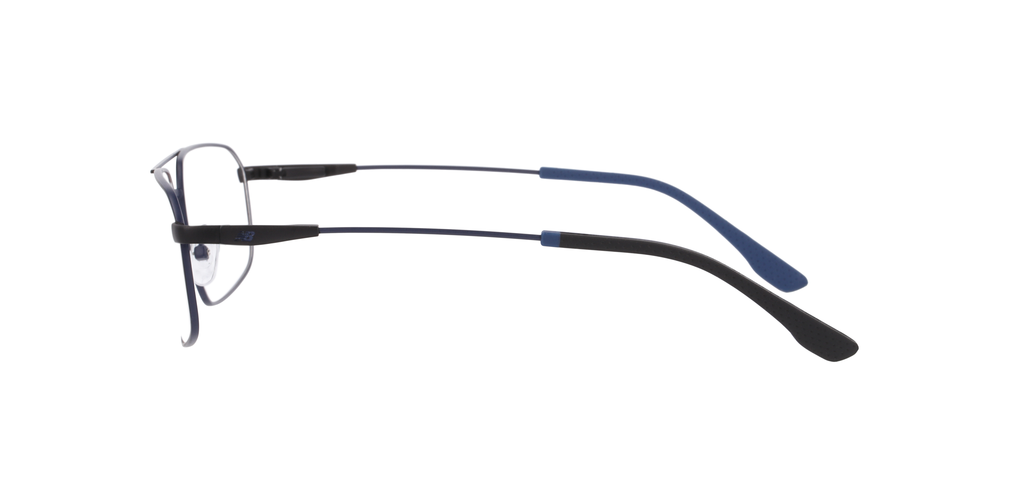 Nb4204 Black Blue MetalSunglass Frames for Glasses Direct, Side View