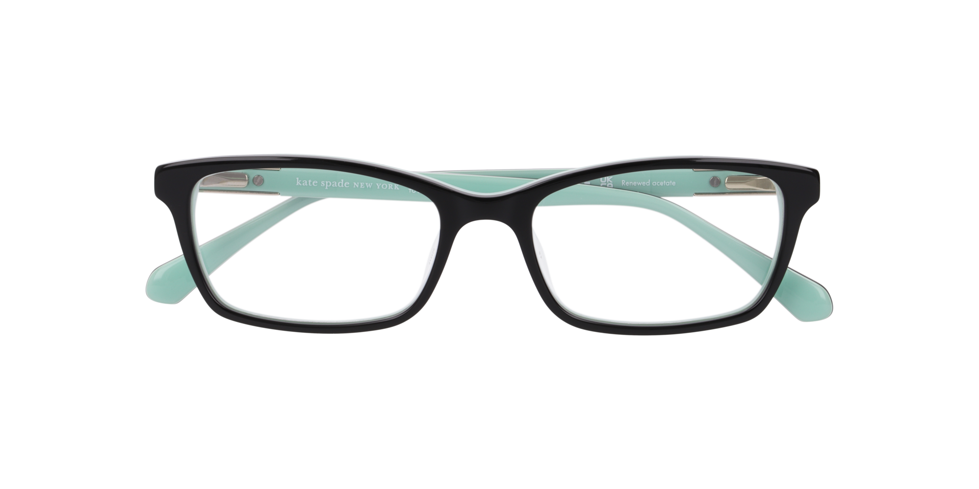 Ks Jackeline 2 Black Green AcetateEyeglass Frames for Glasses Direct, Closed View
