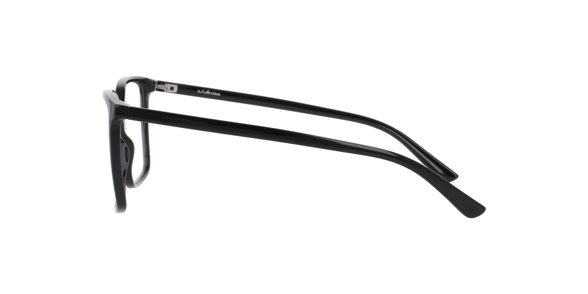Mia Black PlasticEyeglass Frames for Glasses Direct, Side View