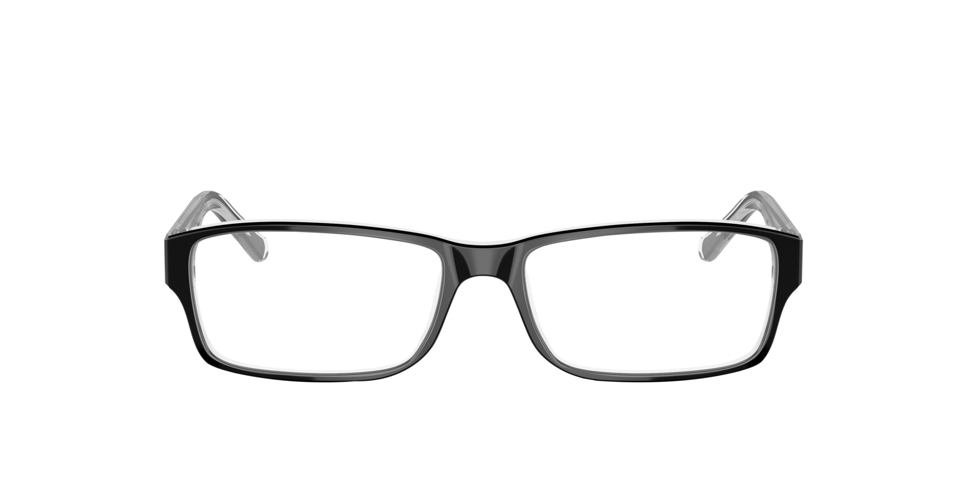 RB5169 Black On Transparent AcetateEyeglass Frames for Glasses Direct, Front View