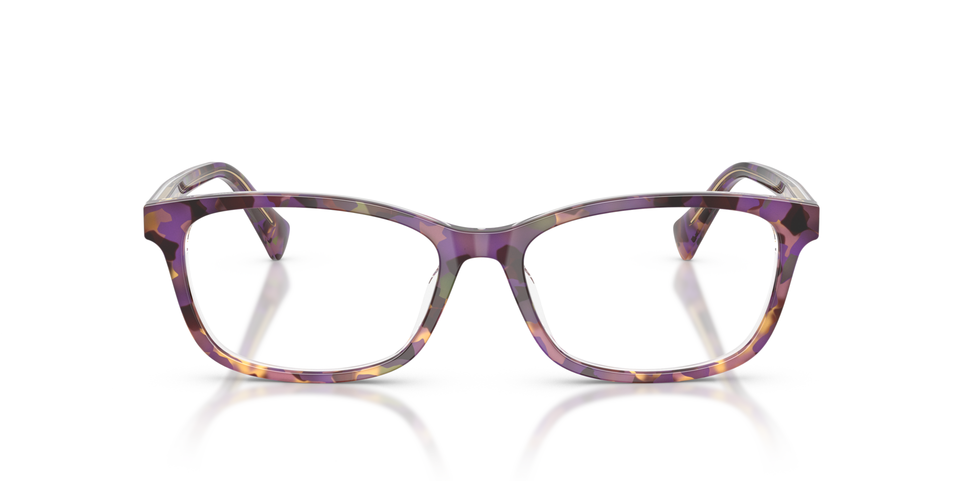 RA7194U Violet Havana & Transparent AcetateEyeglass Frames for Glasses Direct, Front View