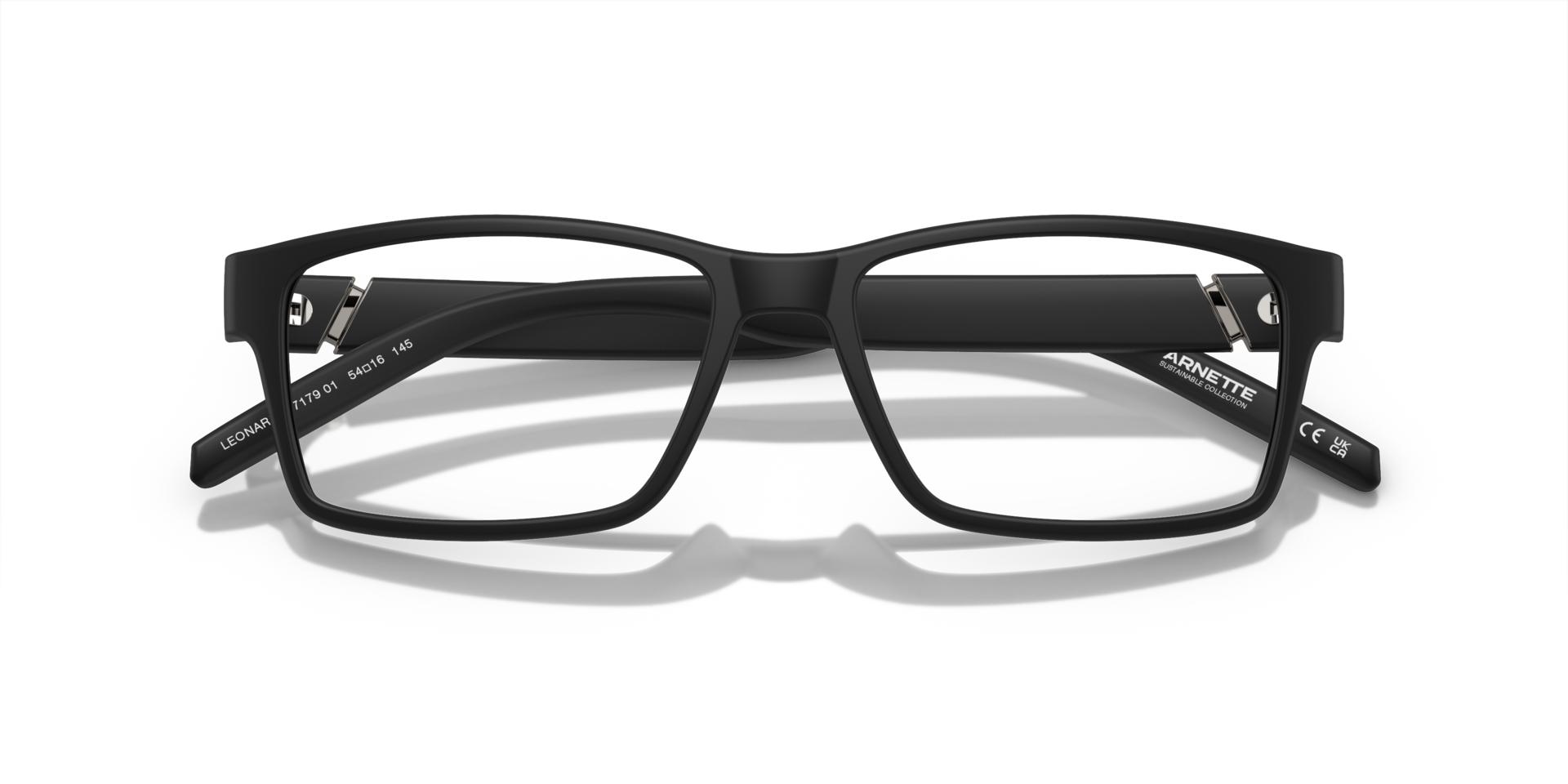 AN7179 Matte Black PlasticEyeglass Frames for Glasses Direct, Closed View