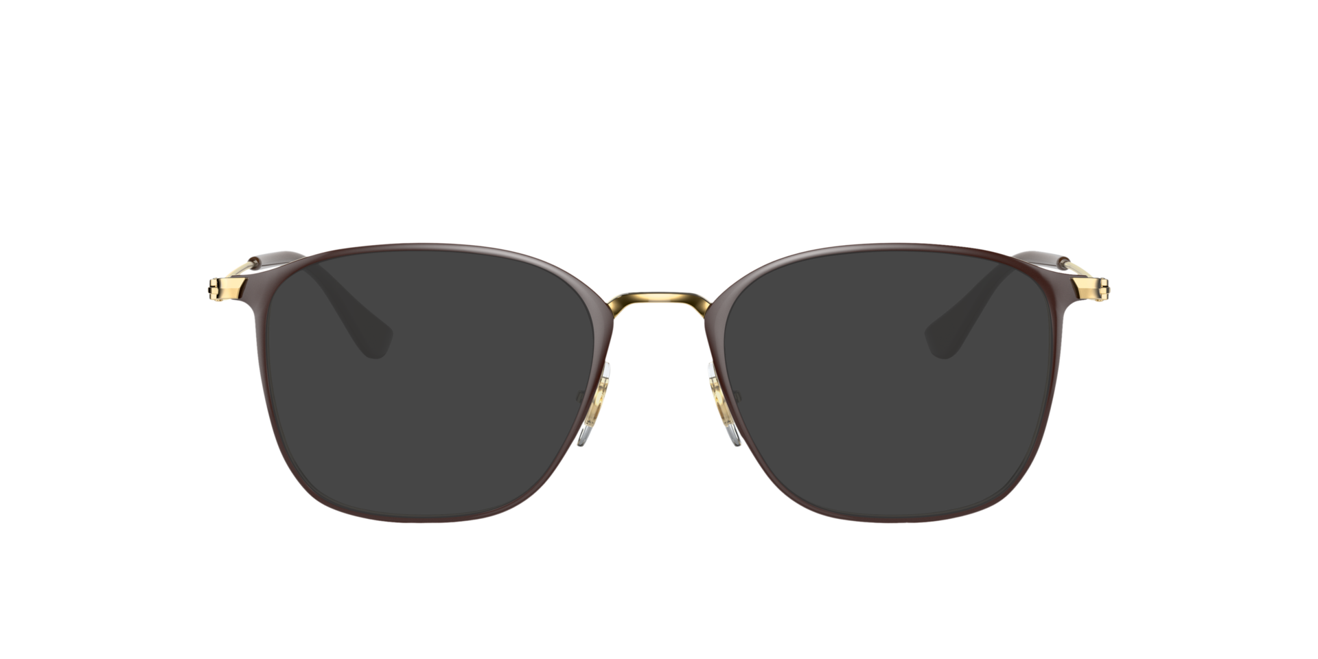 RB6466 Brown On Gold MetalEyeglass Frames for Glasses Direct, with Tinted Lenses