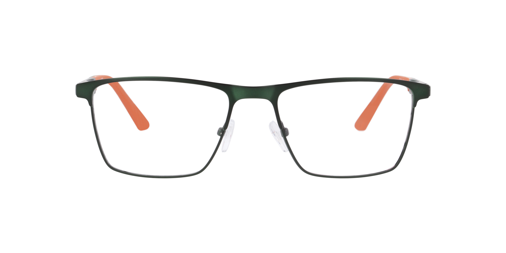 Nb4191 Green Orange MetalEyeglass Frames for Glasses Direct, Front View