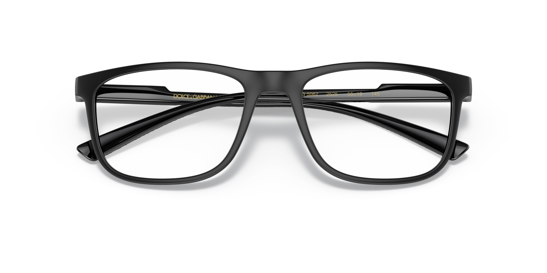 DG5062 Matte Black PlasticEyeglass Frames for Glasses Direct, Closed View