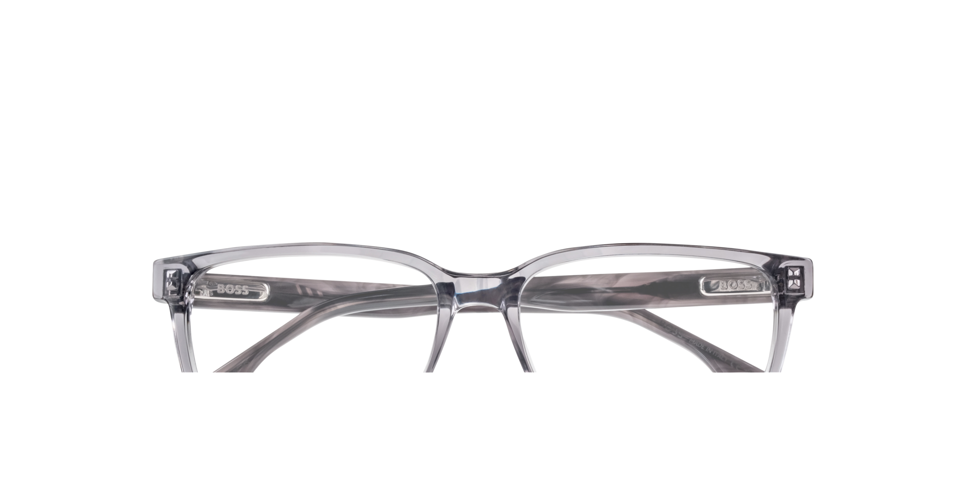 BOSS 1517 Horn Grey AcetateEyeglass Frames for Glasses Direct, Closed View