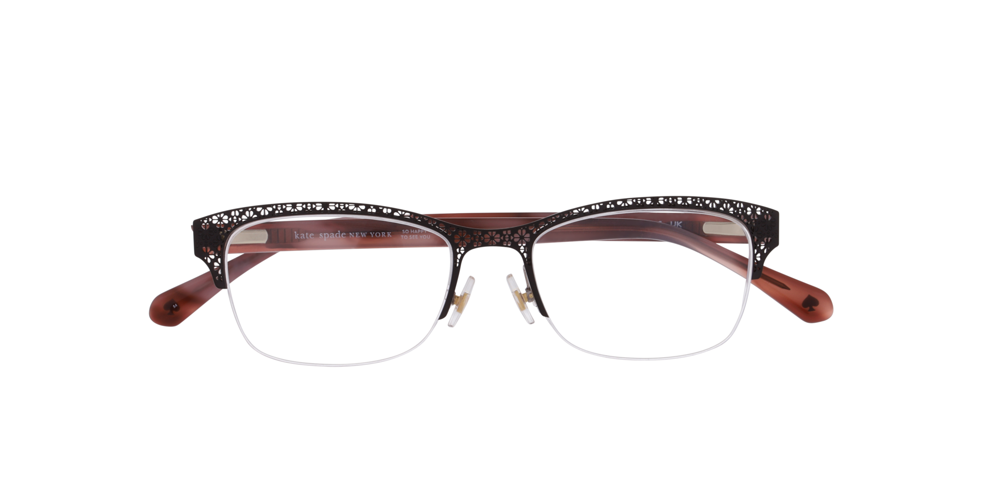 KS GENE 2/G Brown MetalEyeglass Frames for Glasses Direct, Closed View