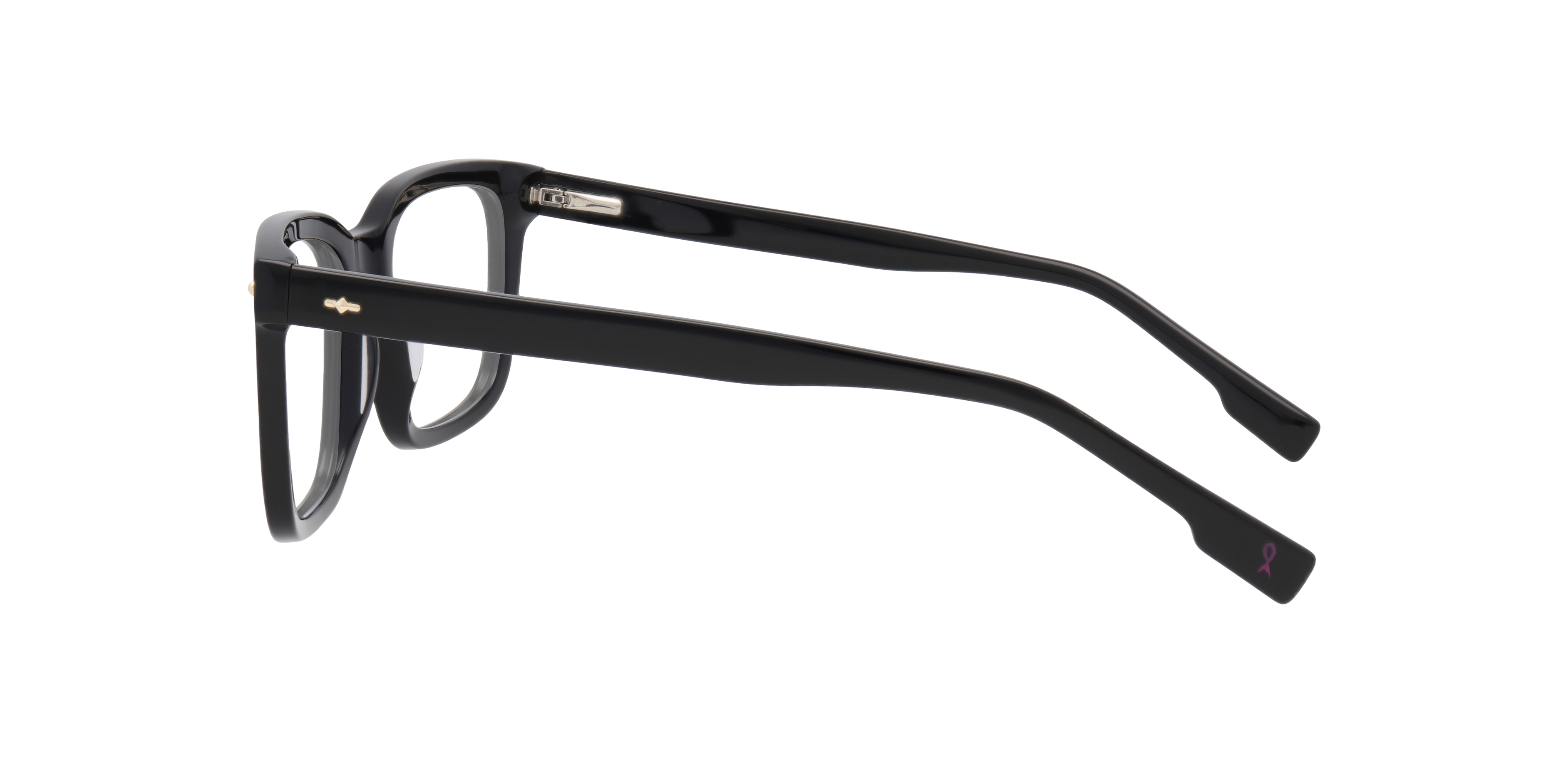 Peony Black AcetateEyeglass Frames for Glasses Direct, Side View