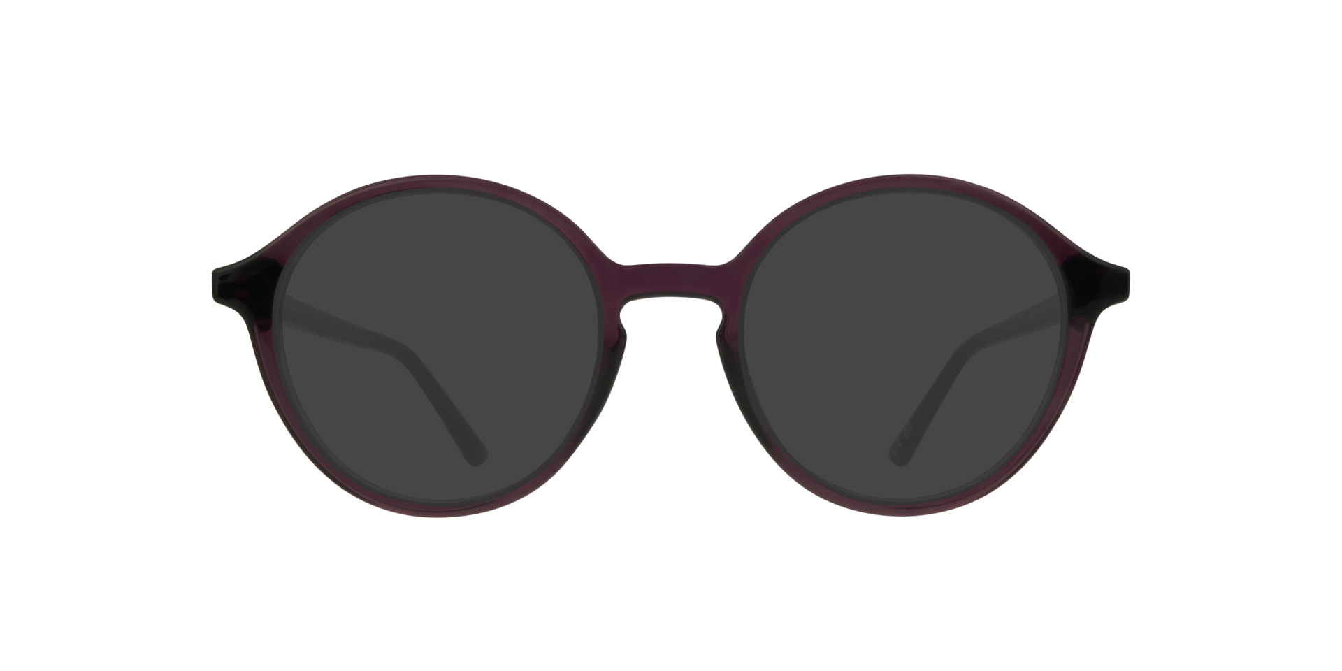 Kasia Crystal Purple PlasticSunglass Frames for Glasses Direct, with Tinted Lenses