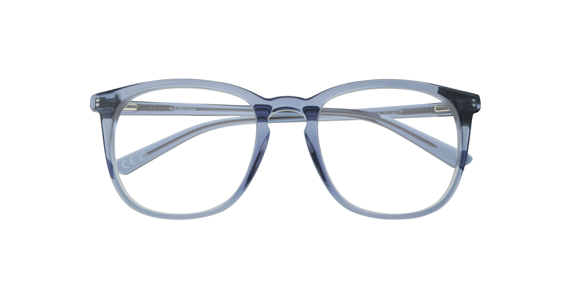 Lawson Shiny Blue AcetateEyeglass Frames for Glasses Direct, Closed View