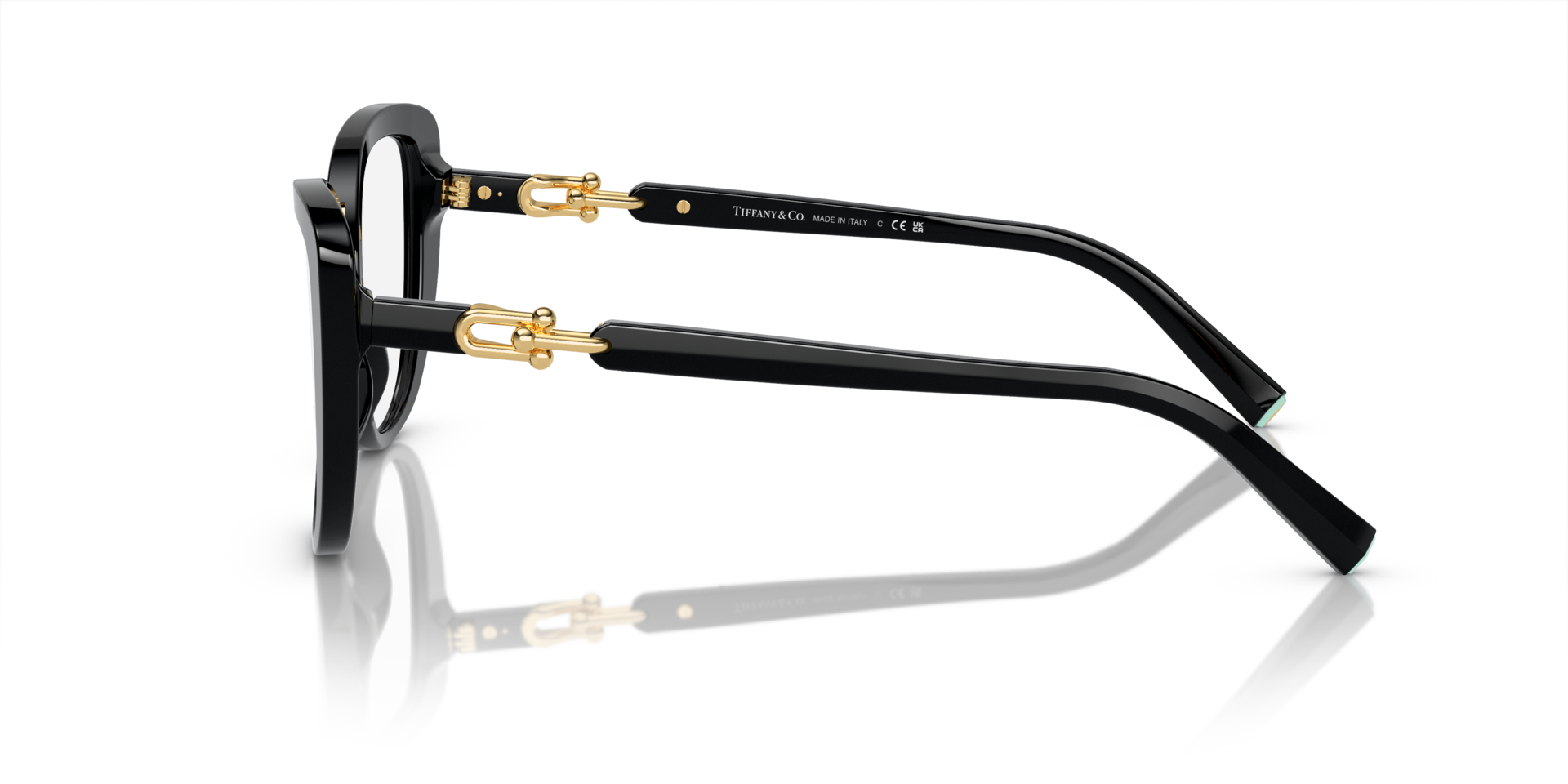 TF2242 Black AcetateEyeglass Frames for Glasses Direct, Side View