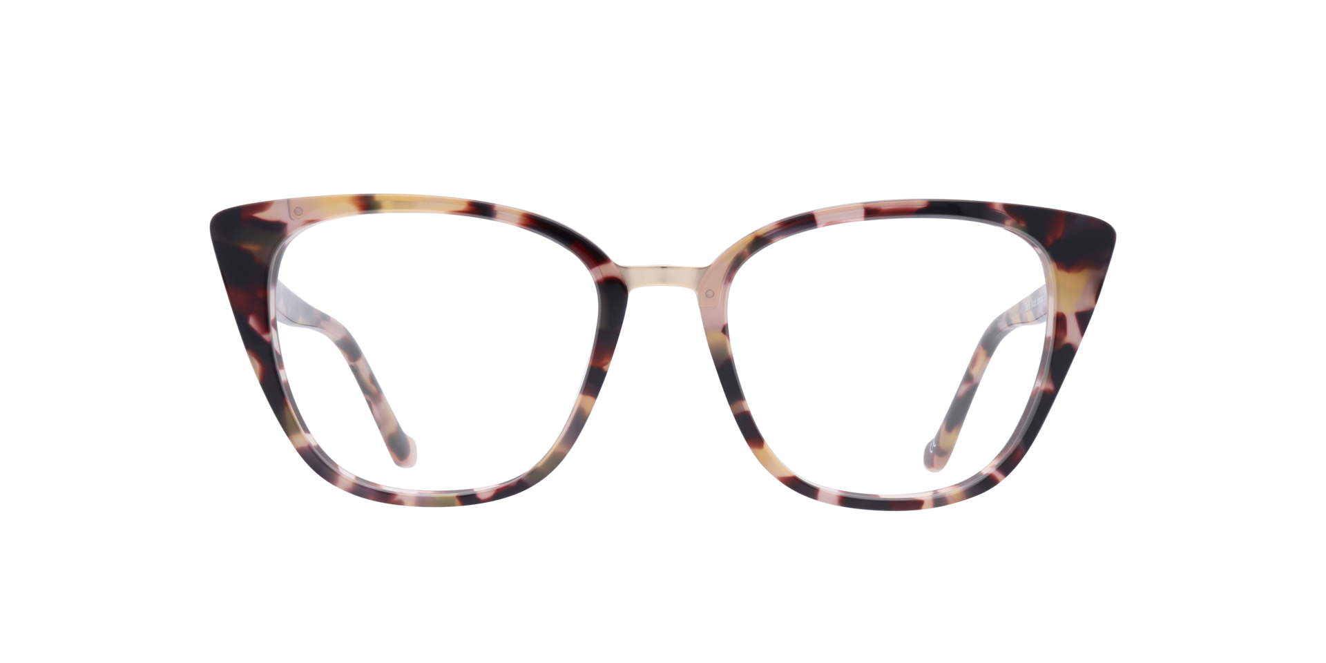 Faith Nude Havana AcetateEyeglass Frames for Glasses Direct, Front View