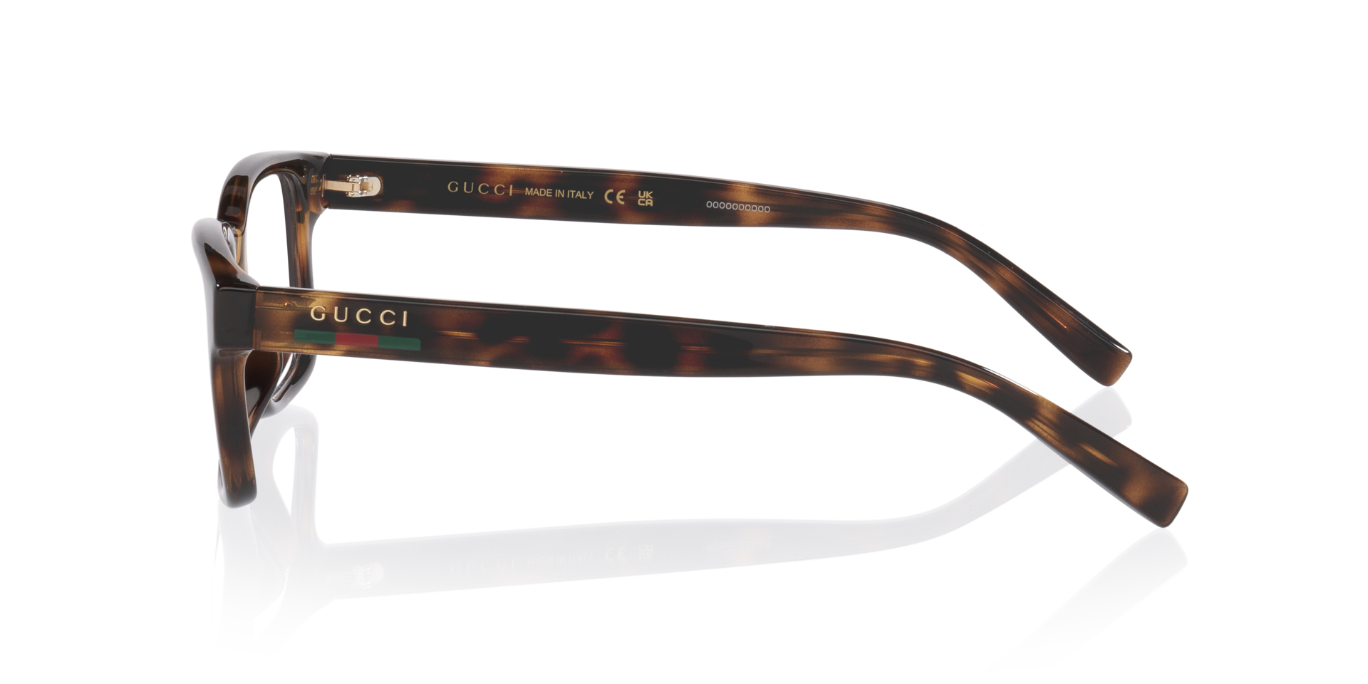 Gg2107Ol Tortoise PlasticEyeglass Frames for Glasses Direct, Side View
