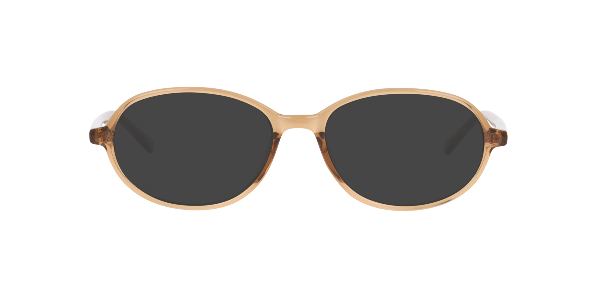 Nancy Transparent Brown PlasticEyeglass Frames for Glasses Direct, with Tinted Lenses
