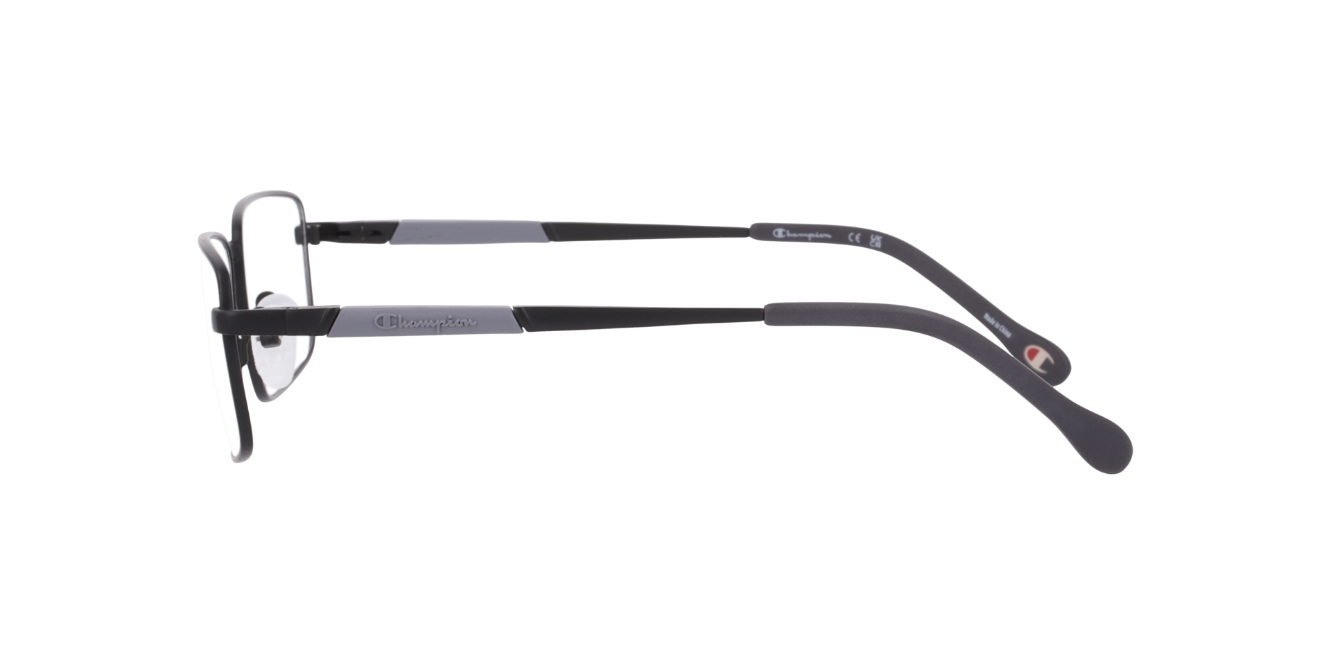 Cu1015 Black MetalEyeglass Frames for Glasses Direct, Side View