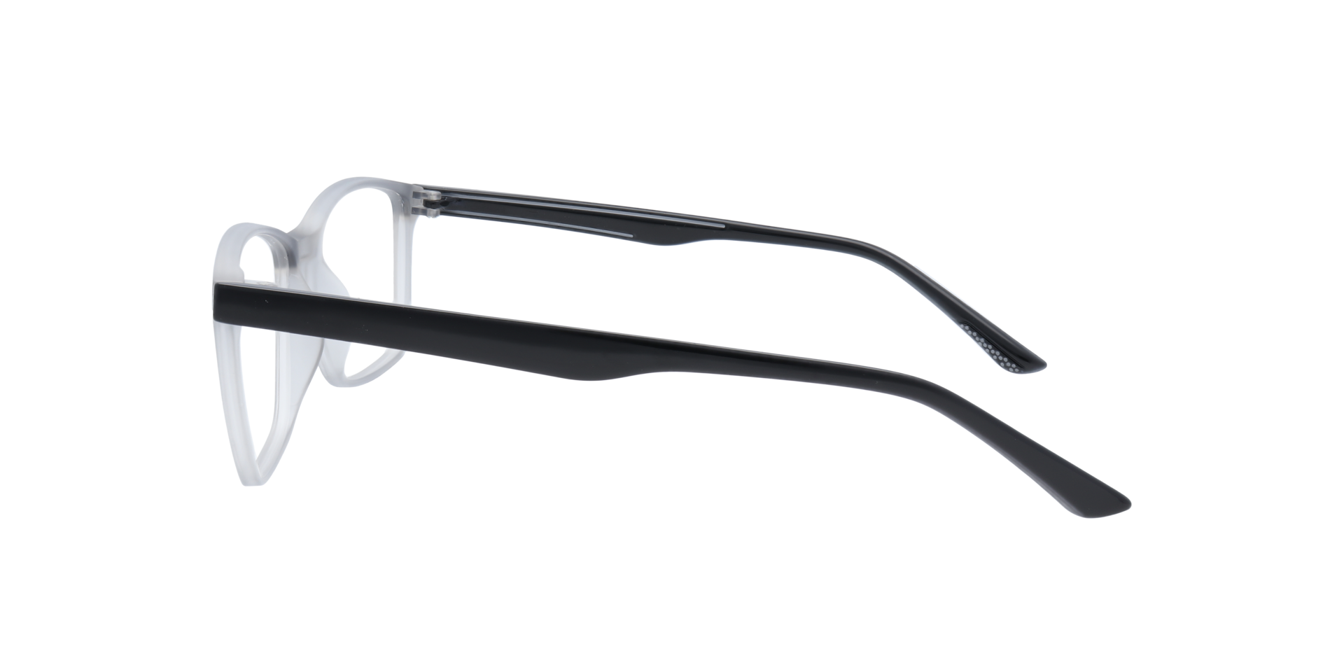 Kennedy Light Grey PlasticEyeglass Frames for Glasses Direct, Side View
