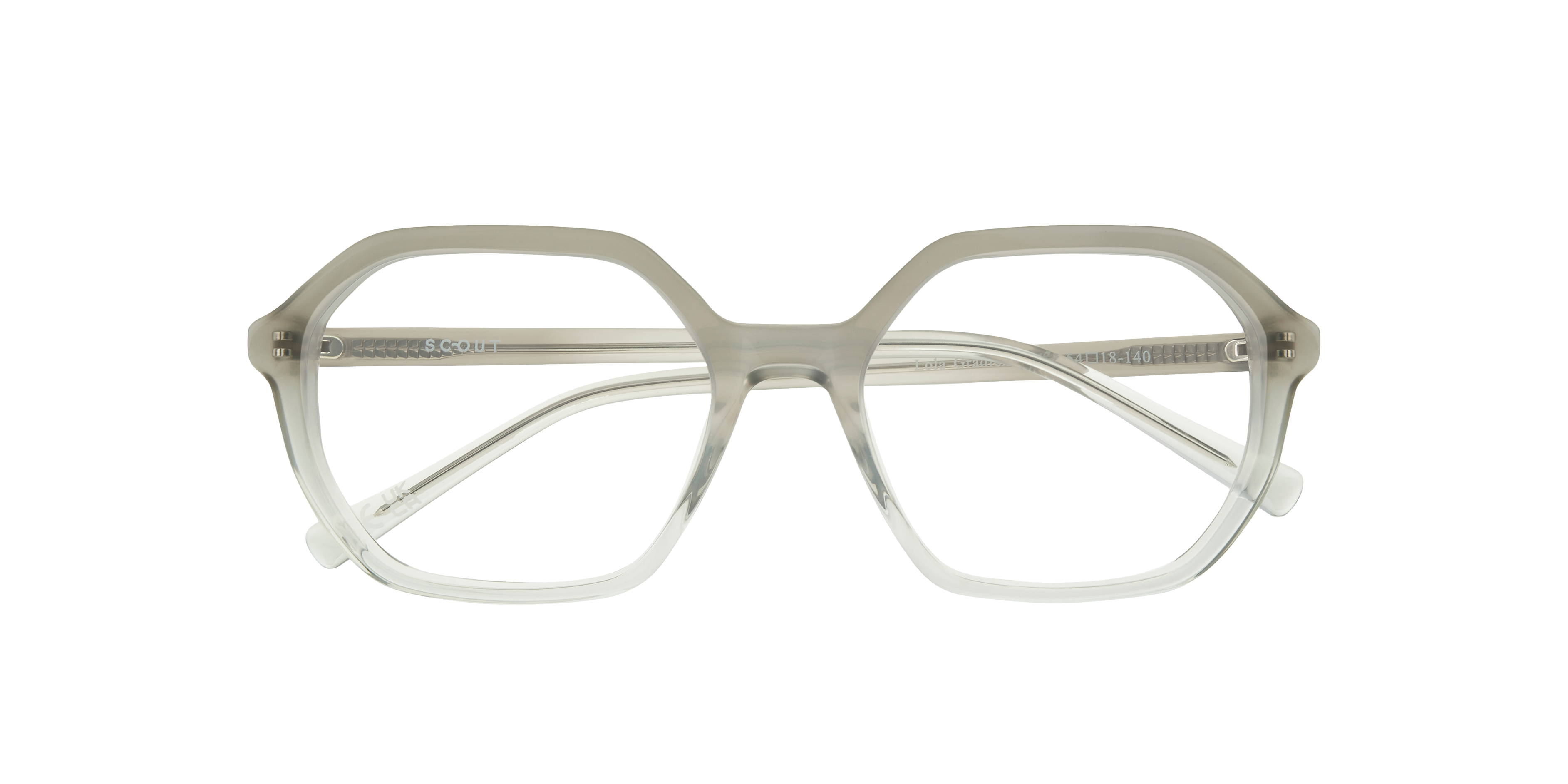 Lola Gradient Grey AcetateEyeglass Frames for Glasses Direct, Closed View