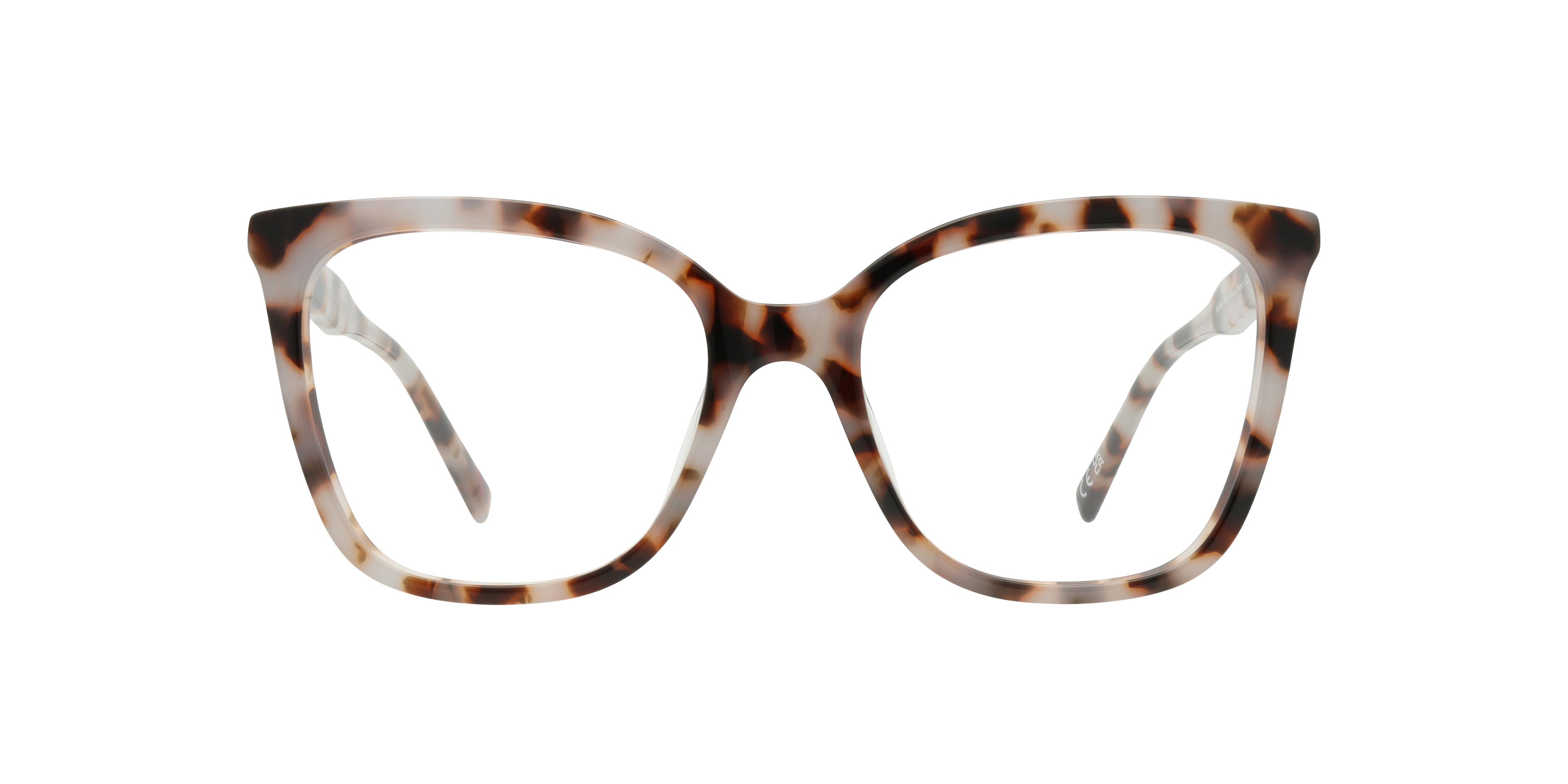 Jasmine Milky Havana Purple AcetateEyeglass Frames for Glasses Direct, Front View