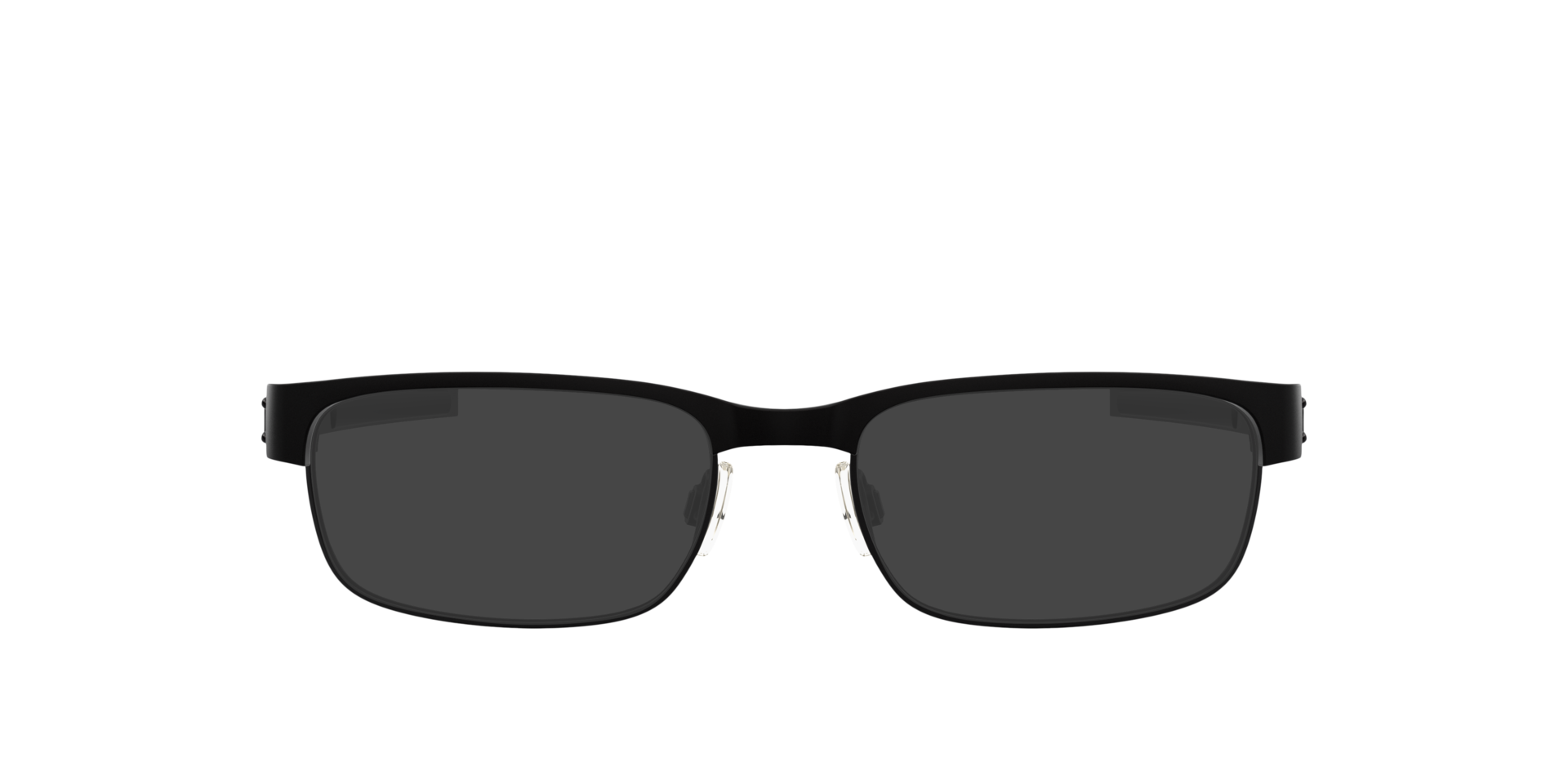 Metal Plate™ Matte Black TitaniumEyeglass Frames for Glasses Direct, with Tinted Lenses