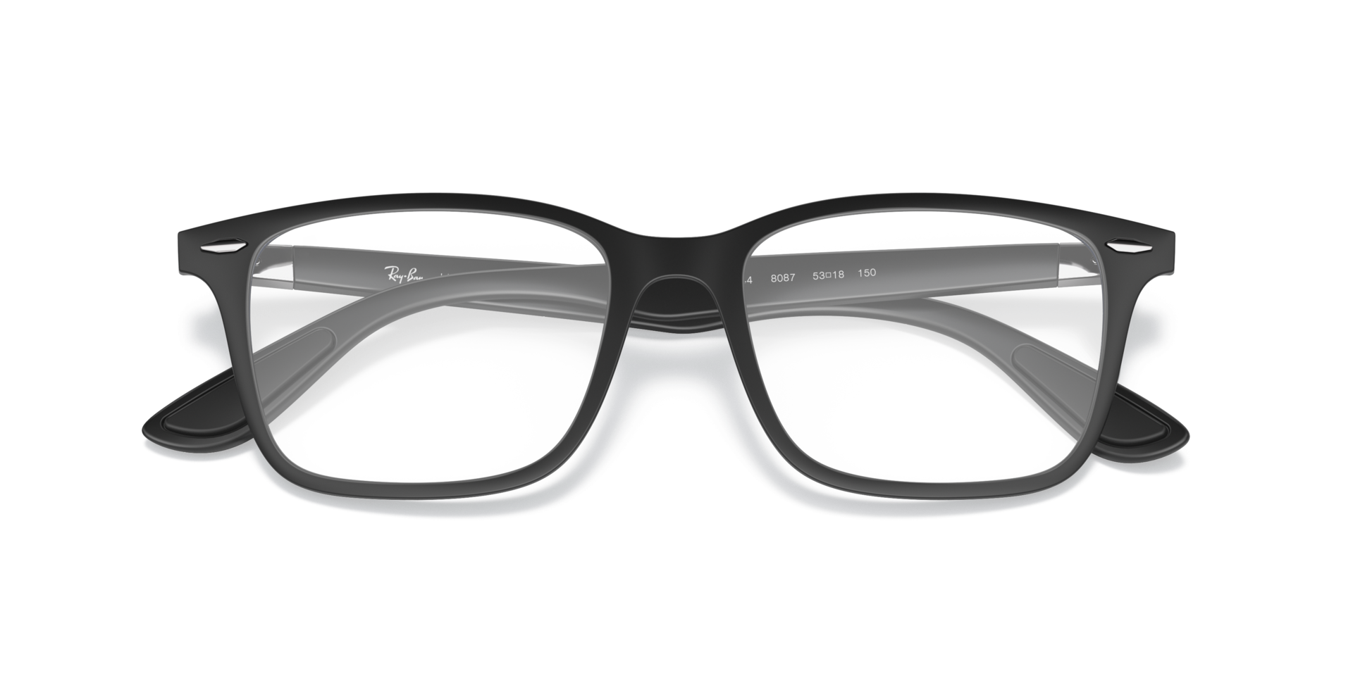 RB7144 Optics Black PlasticEyeglass Frames for Glasses Direct, Closed View
