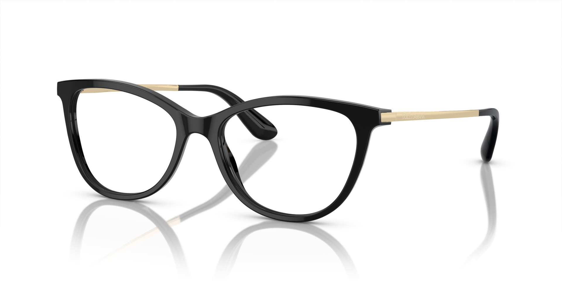 DG3258 Black AcetateEyeglass Frames for Glasses Direct, Angle View