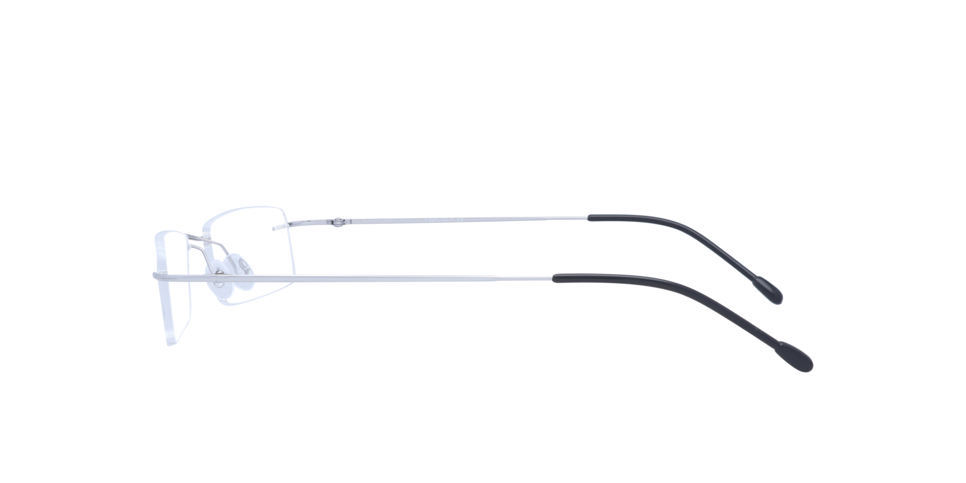 Remy Silver MetalEyeglass Frames for Glasses Direct, Side View