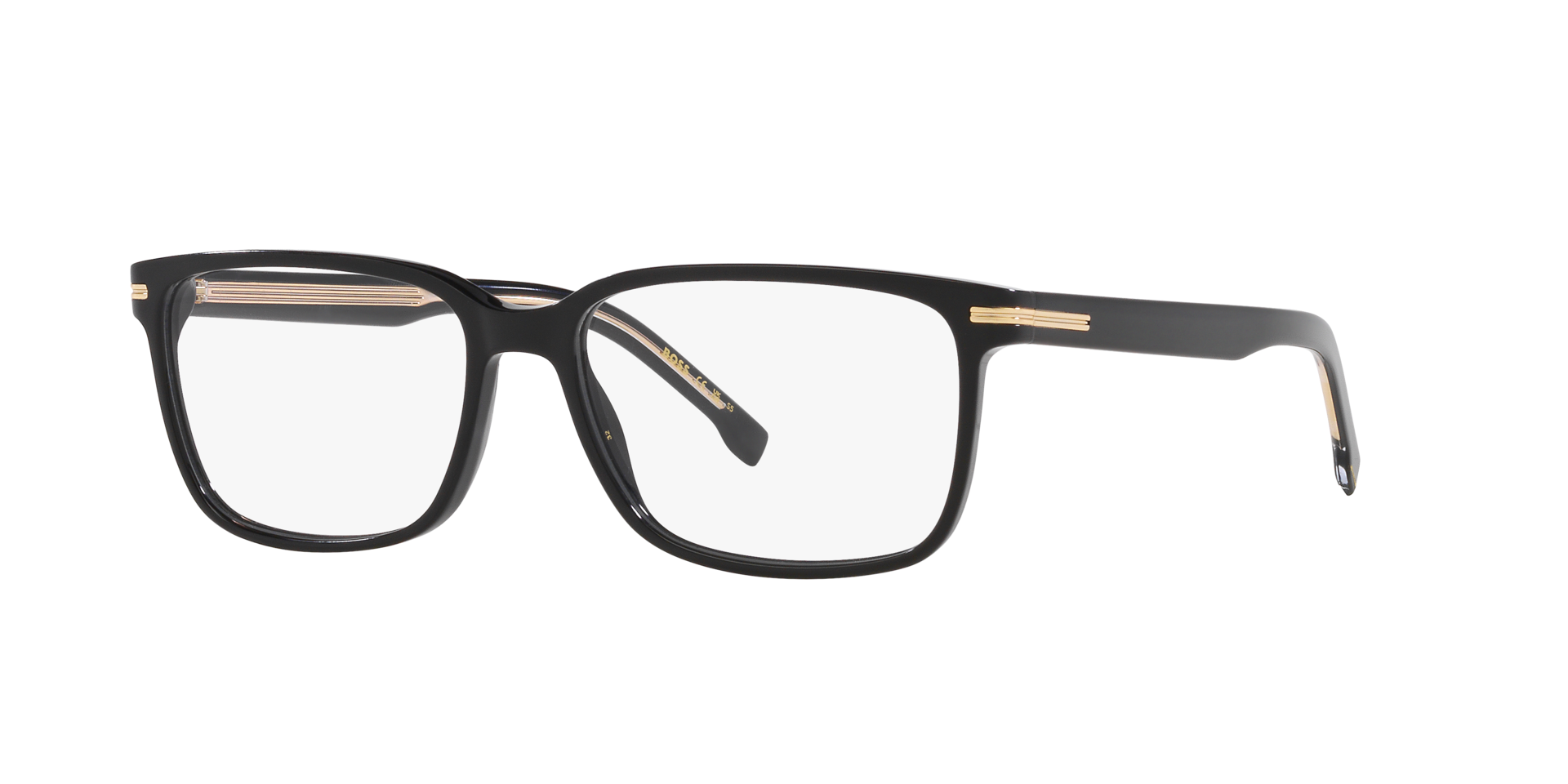 BOSS 1511 Matte Black AcetateEyeglass Frames for Glasses Direct, Angle View