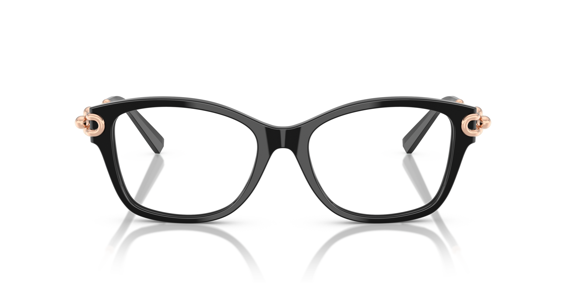 TF2266 Black AcetateEyeglass Frames for Glasses Direct, Front View