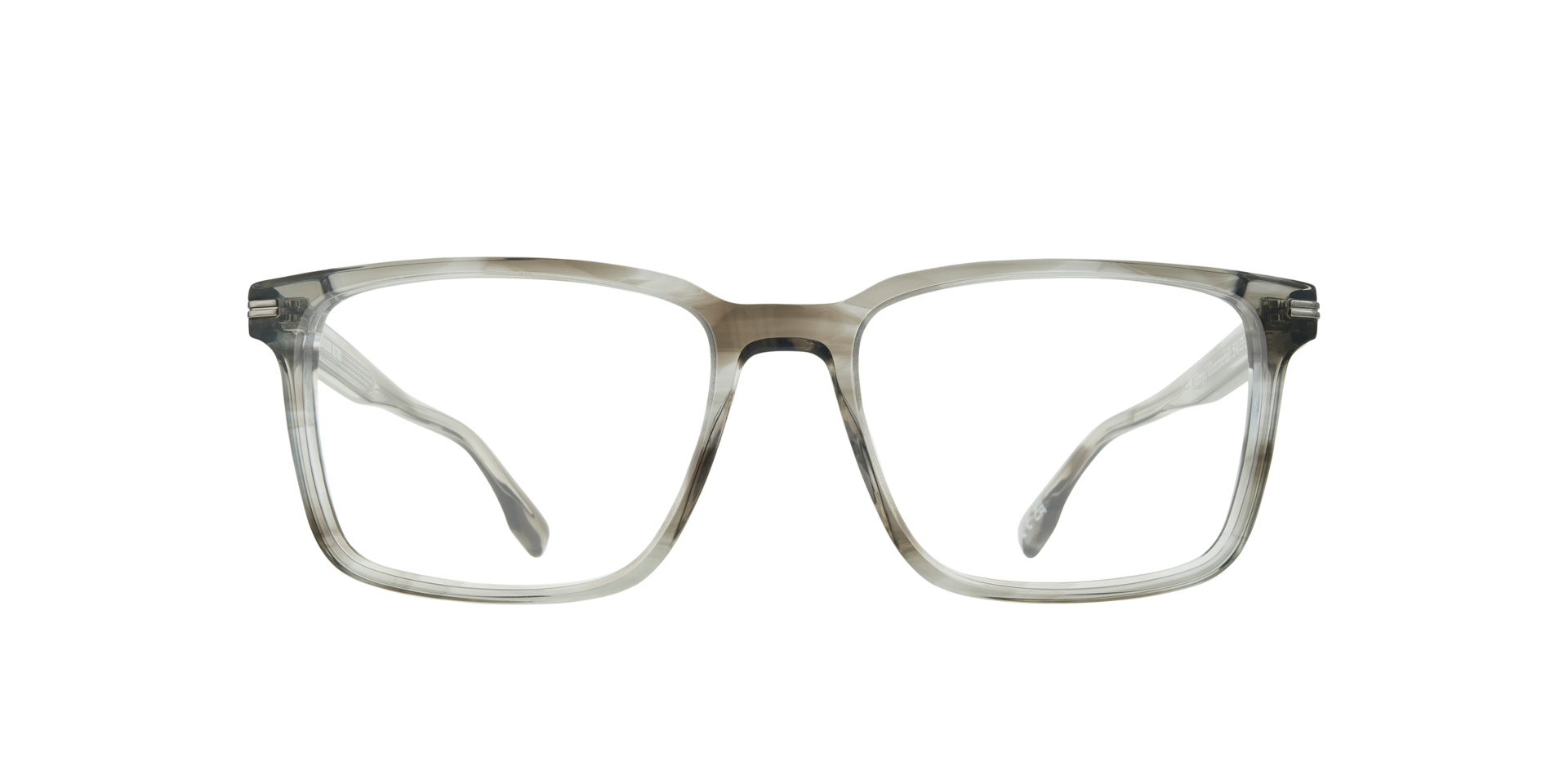 Leith Grey & Gunmetal AcetateEyeglass Frames for Glasses Direct, Front View