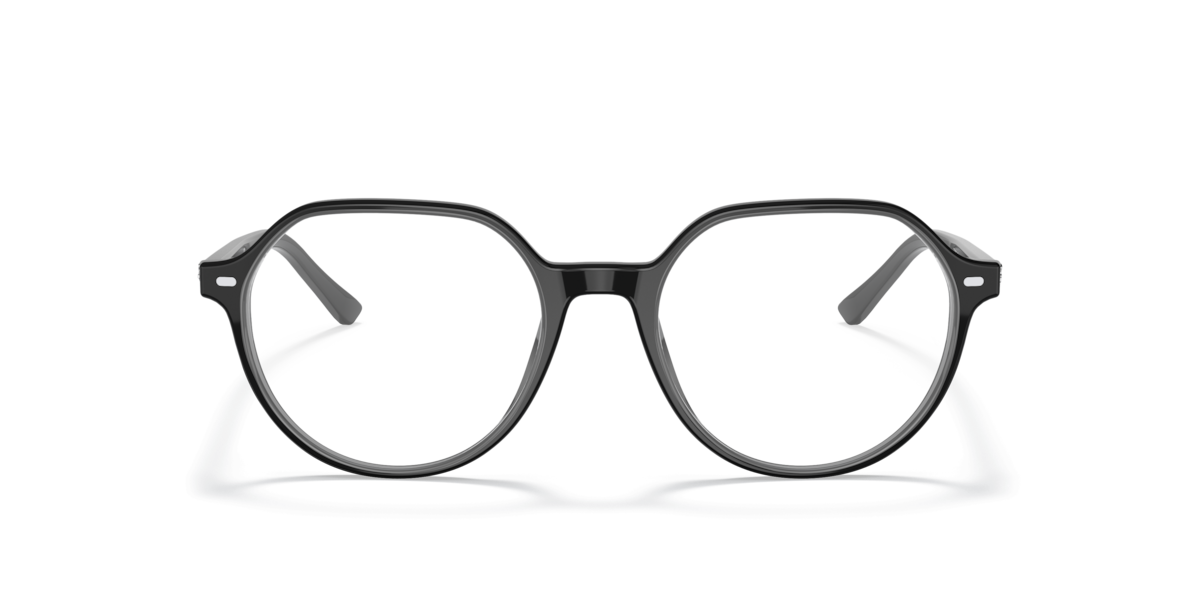 Ray-Ban Unisex Black Round Acetate Eyeglasses Online - Full Rim - Thalia Optics