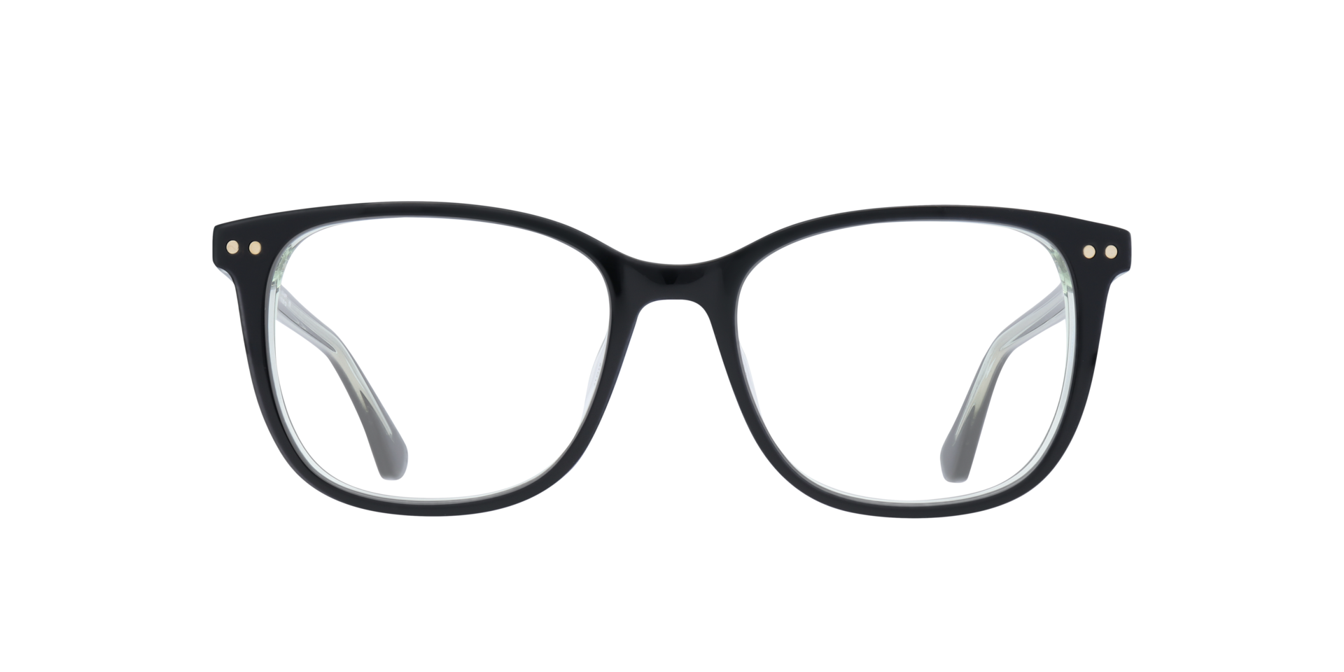 Joliet Black AcetateEyeglass Frames for Glasses Direct, Front View