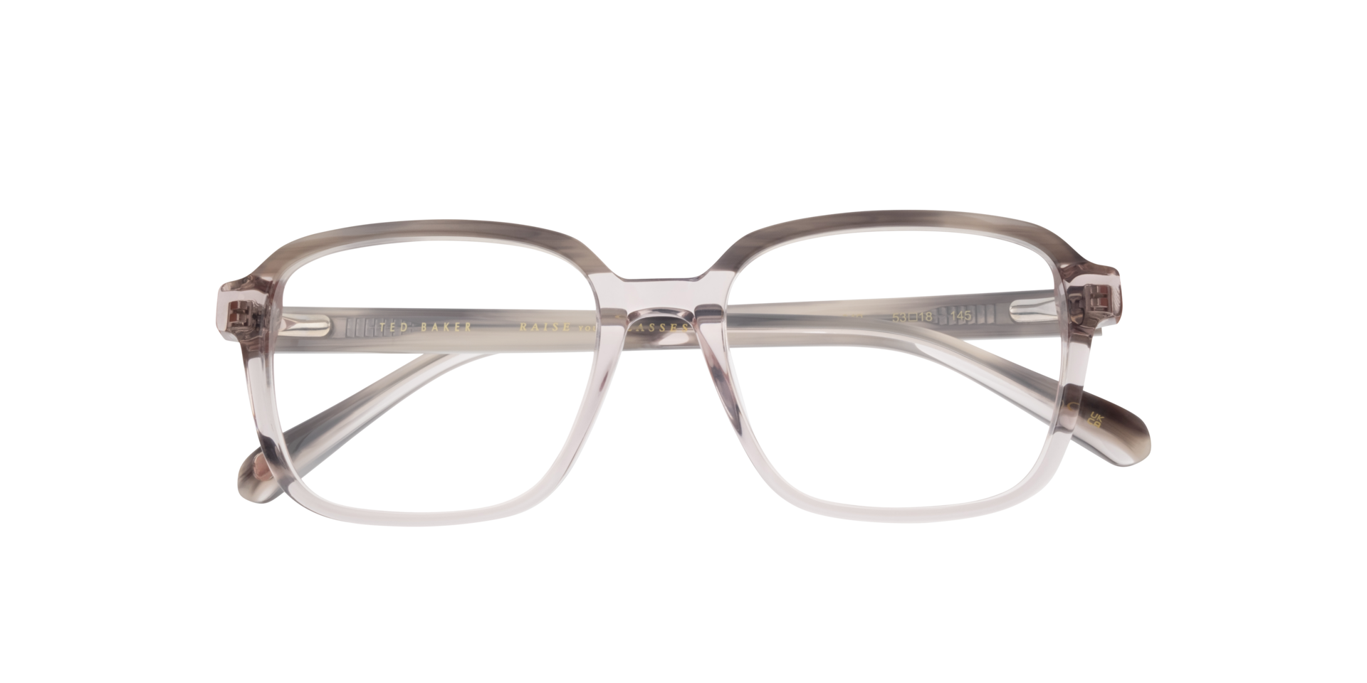 TB8260 Grey AcetateEyeglass Frames for Glasses Direct, Closed View