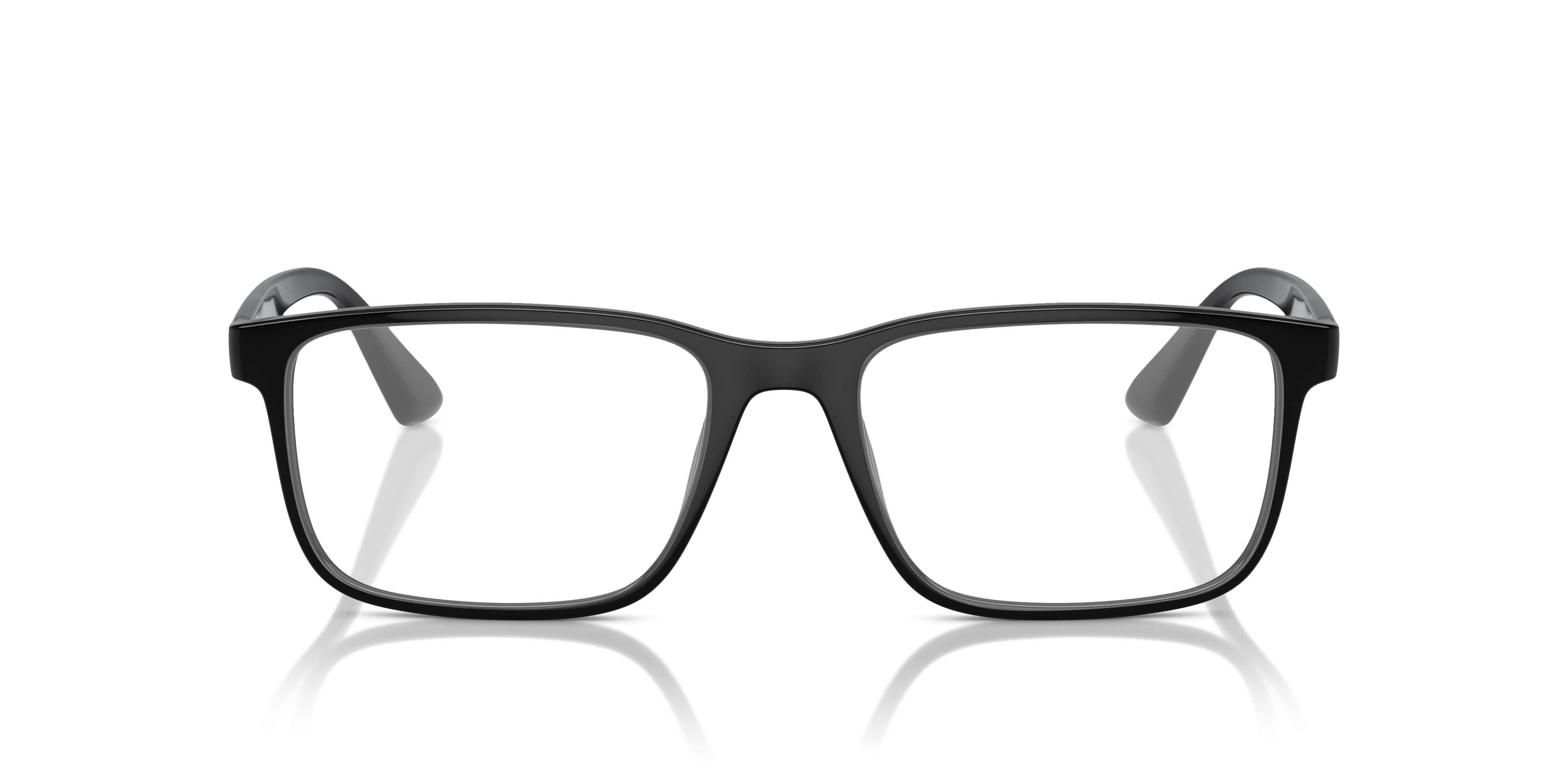 RB7241D Black PlasticSunglass Frames for Glasses Direct, Front View